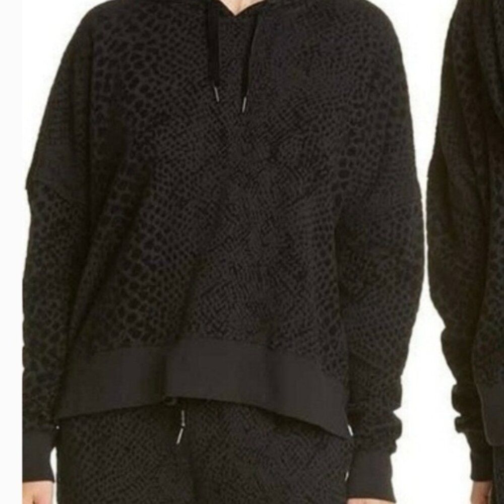 Rails Rails Nico Black Flocked Cobra Hoodie Womens Size L Pullover Size L / US 10 / IT 46 - 13 Thumbnail