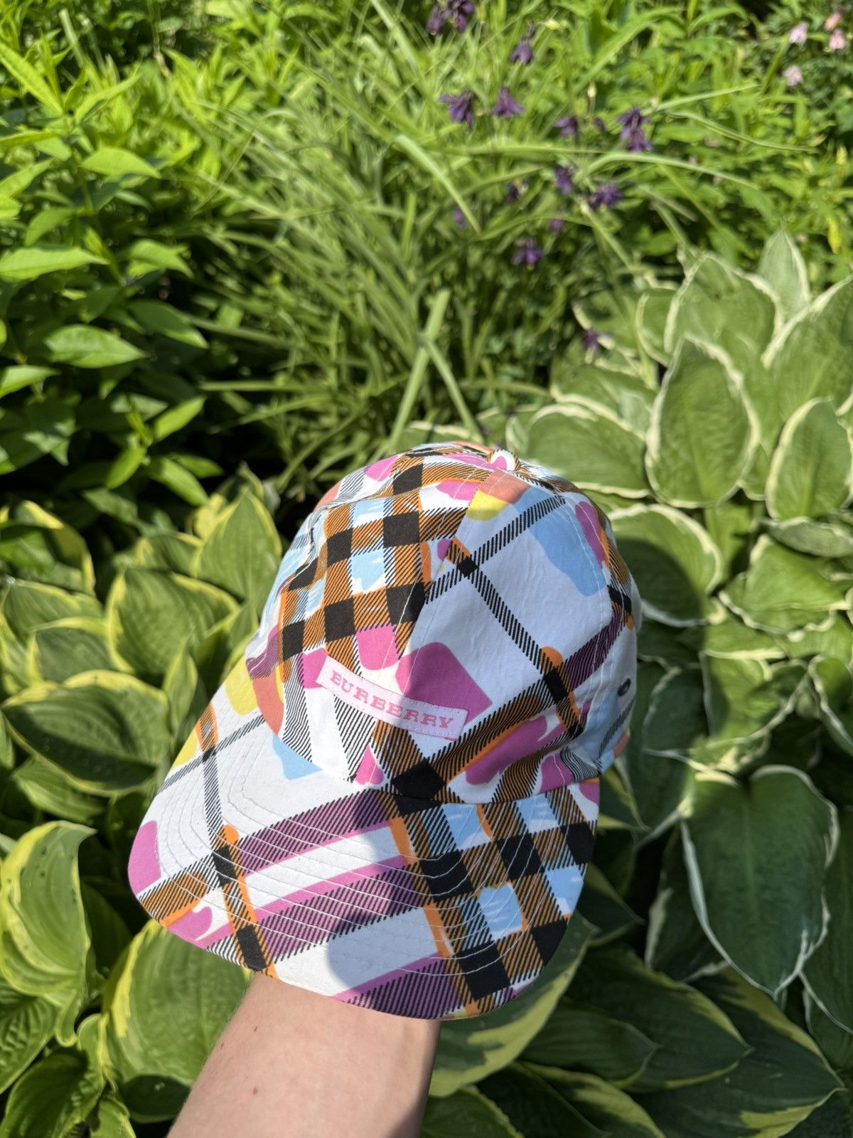 Burberry × Vintage Vintage Burberry Y2K camo Nova Check rare cap luxury Size ONE SIZE - 7 Thumbnail