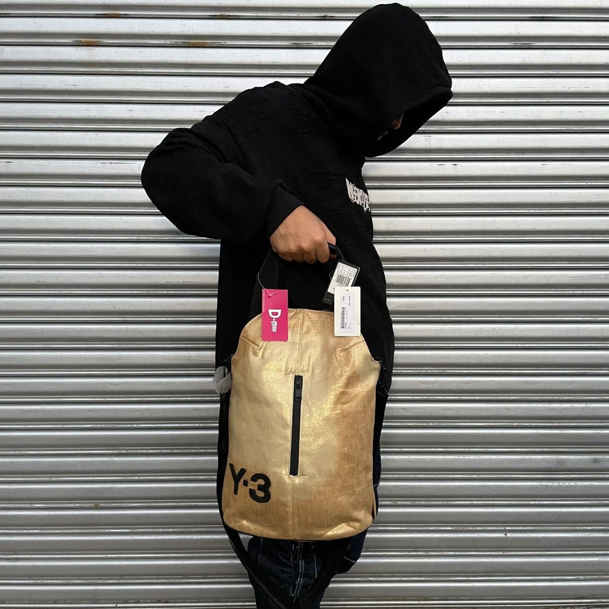 Y-3 Y-3 Yohji Yamamoto Adidas Distressed Fade 2-way Shopping Bag Size ONE SIZE - 3 Thumbnail