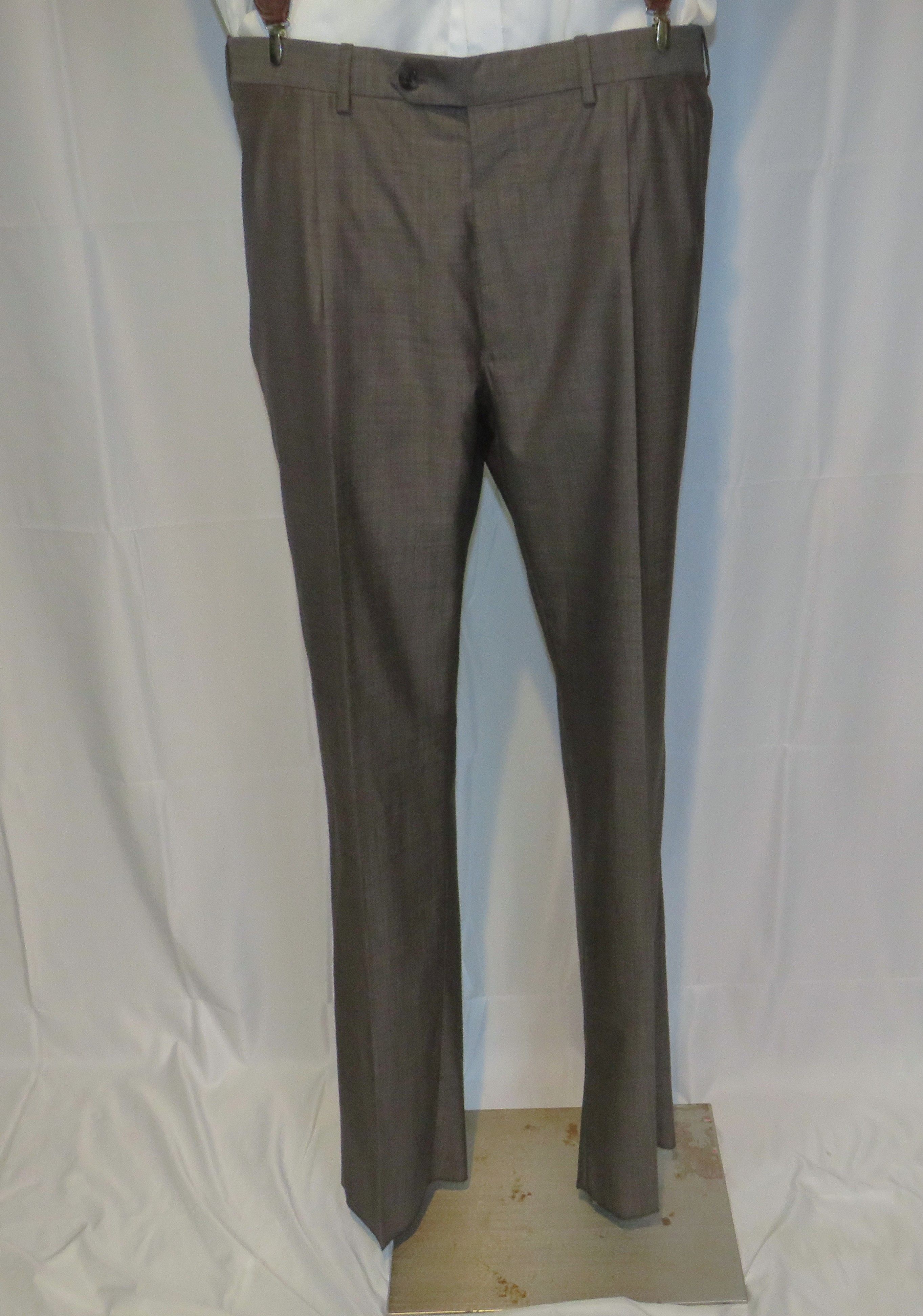 Caruso Brown Tic Pattern Silk Blend Double Breasted Suit 48R NWT Size 48R - 13 Thumbnail