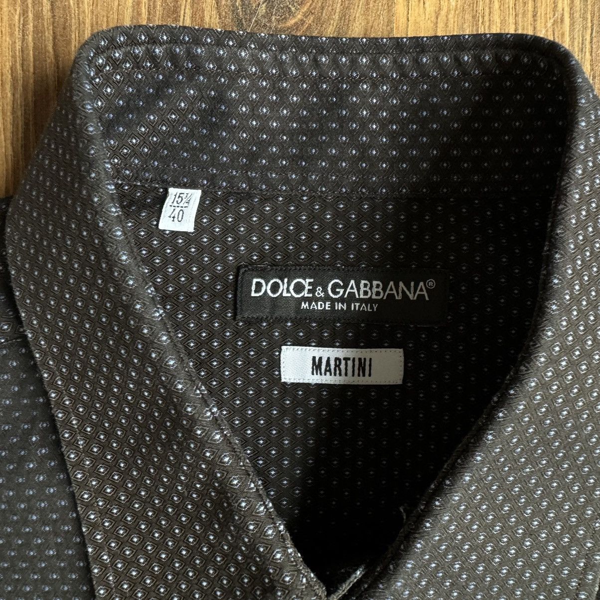Dolce & Gabbana Dolce&Gabbana Martini Button Up Shirt Men’s 40 Made In Italy Size US M / EU 48-50 / 2 - 5 Thumbnail