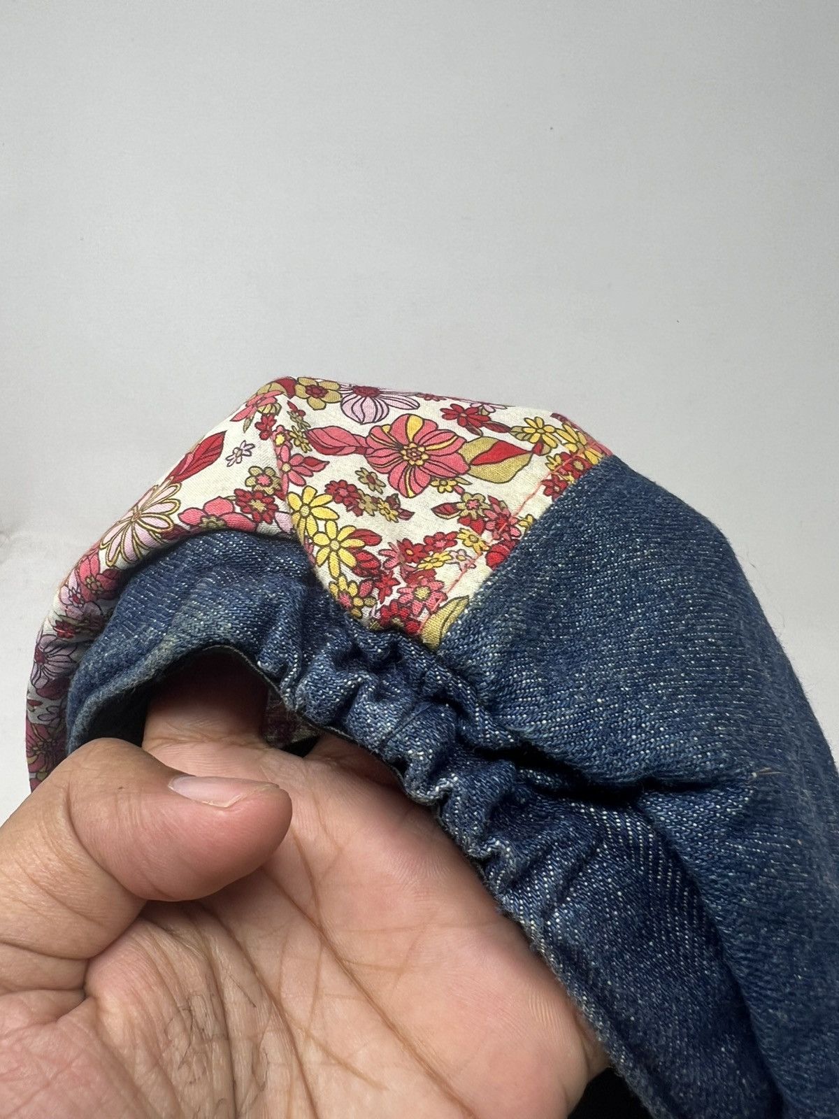 Japanese Brand Patchwork Newsboy Cap Denim Visor Size ONE SIZE - 8 Thumbnail
