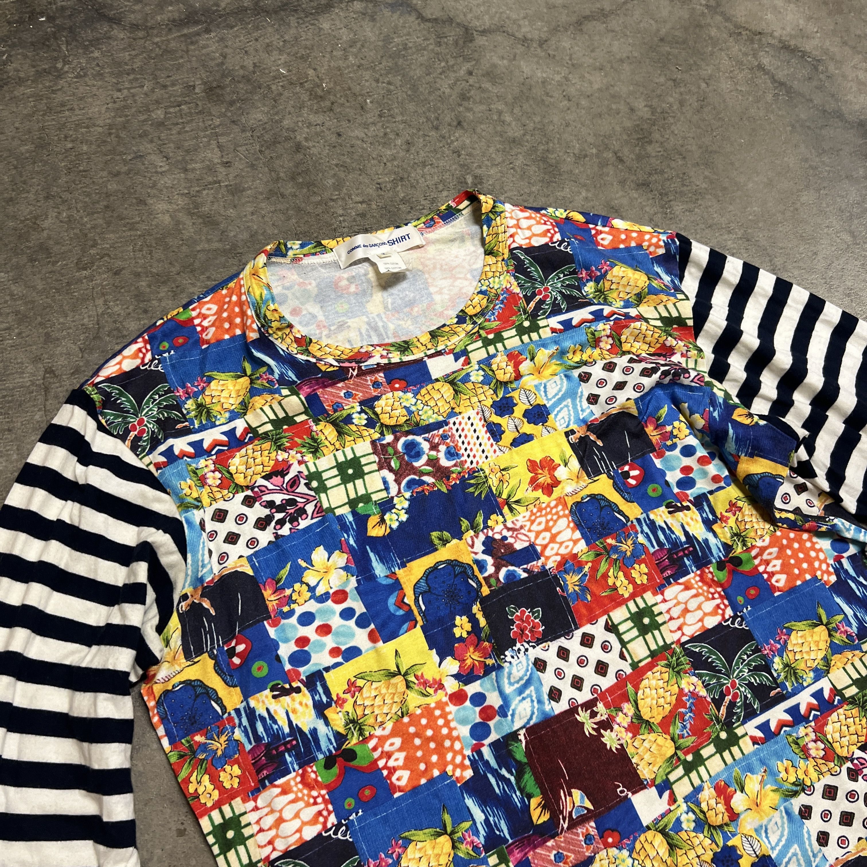 Comme des Garcons × Comme des Garcons SHIRT Comme des Garçons Shirt Patchwork Longsleeve Size US M / EU 48-50 / 2 - 3 Thumbnail