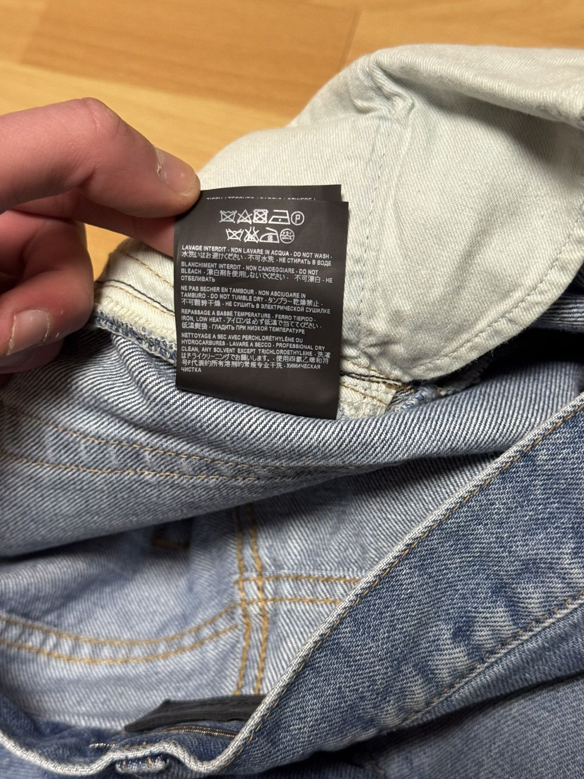 Saint Laurent Paris Saint Laurent Paris 2016 D10 Embroidered Jeans Hedi Slimane Size US 31 - 7 Thumbnail