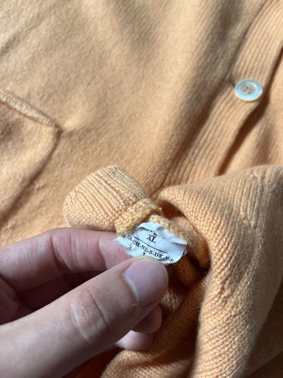 Brunello Cucinelli Vintage Brunello Cucinelli cardigan orange Size US S / EU 44-46 / 1 - 8 Thumbnail