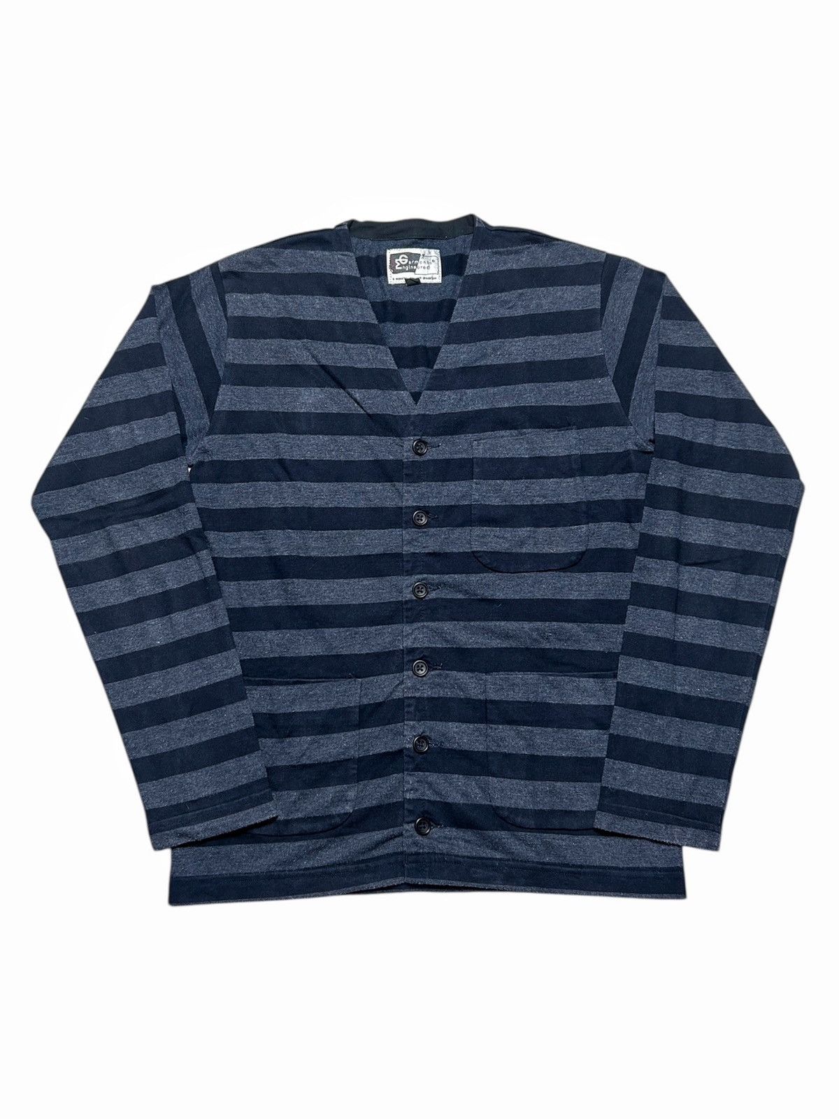 Engineered Garments × Nepenthes Engineered Garments Stripe Button Cardigan 3 Pocket Outer Size US XS / EU 42 / 0 - 1 Thumbnail
