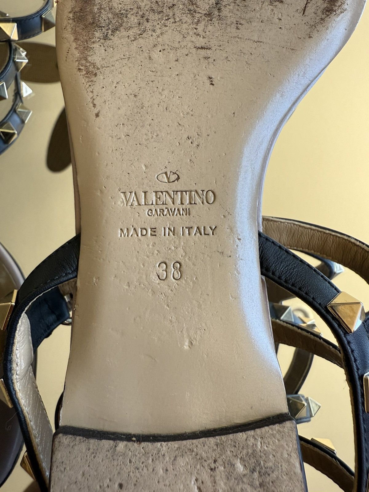 Valentino Valentino Rockstud Gladiator Leather Sandals Size US 8 / IT 38 - 6 Thumbnail