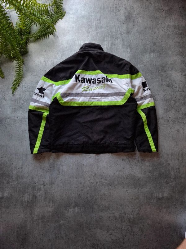 Japanese Brand × Levi's Vintage Clothing vinatge kawasaki racing jacket L-XL) green black motor sport Size US L / EU 52-54 / 3 - 5 Thumbnail
