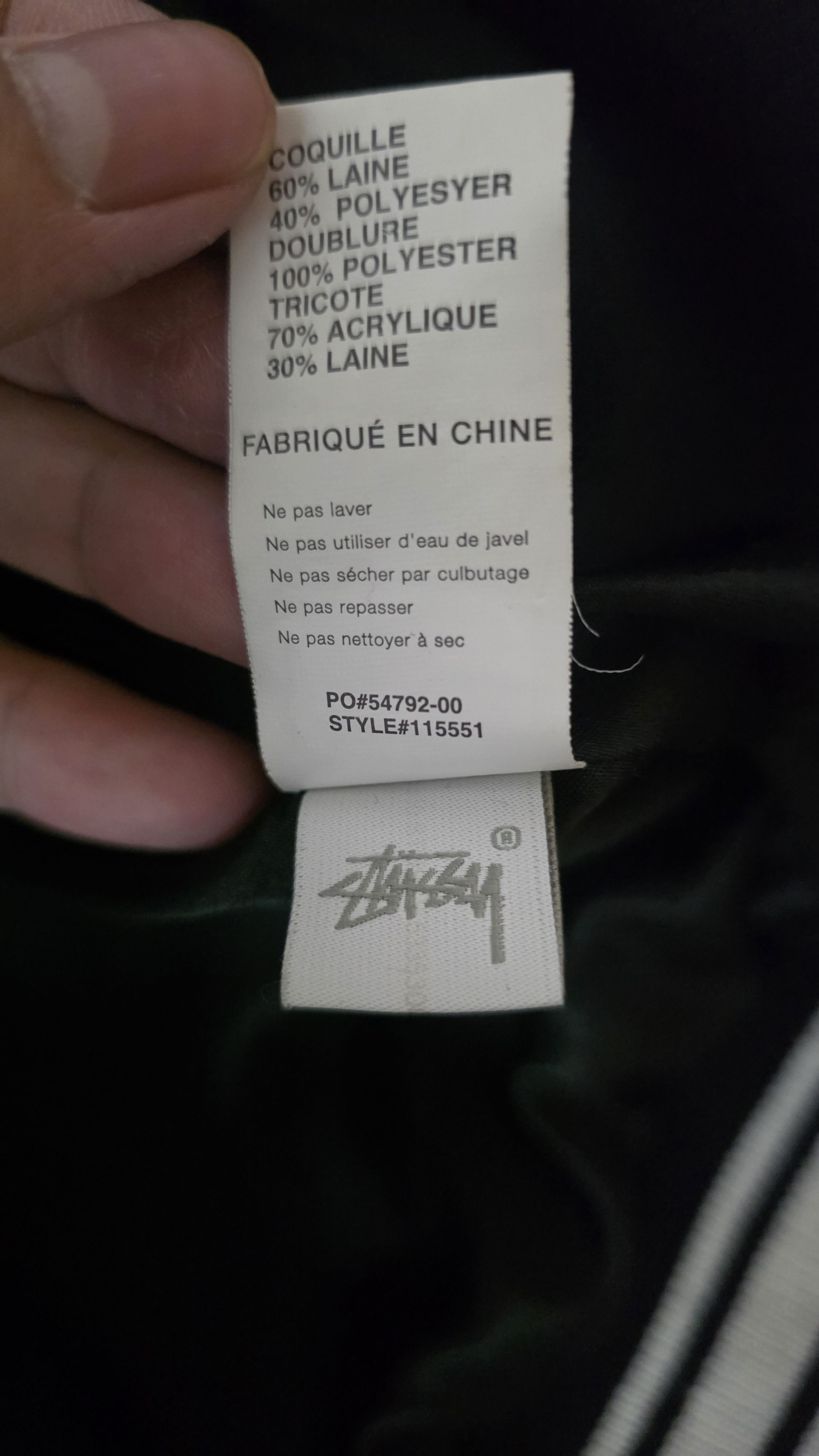 Comme des Garcons × Stussy Stussy x CDG Varsity Jacket Size US XL / EU 56 / 4 - 6 Thumbnail