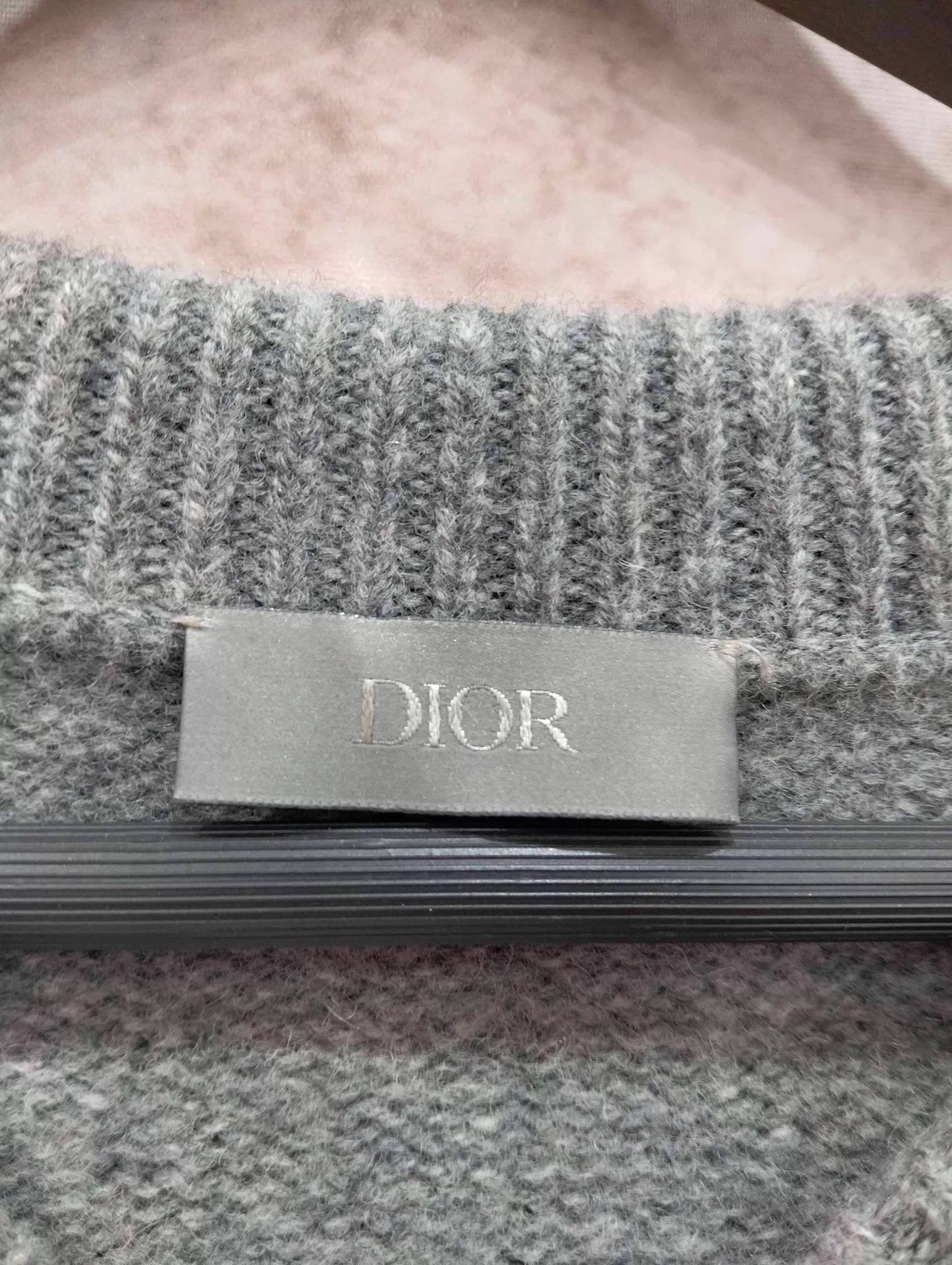 Dior DIOR Logo Embroidered Wool Long-Sleeve Sweater XL Size XL / US 12-14 / IT 48-50 - 4 Thumbnail