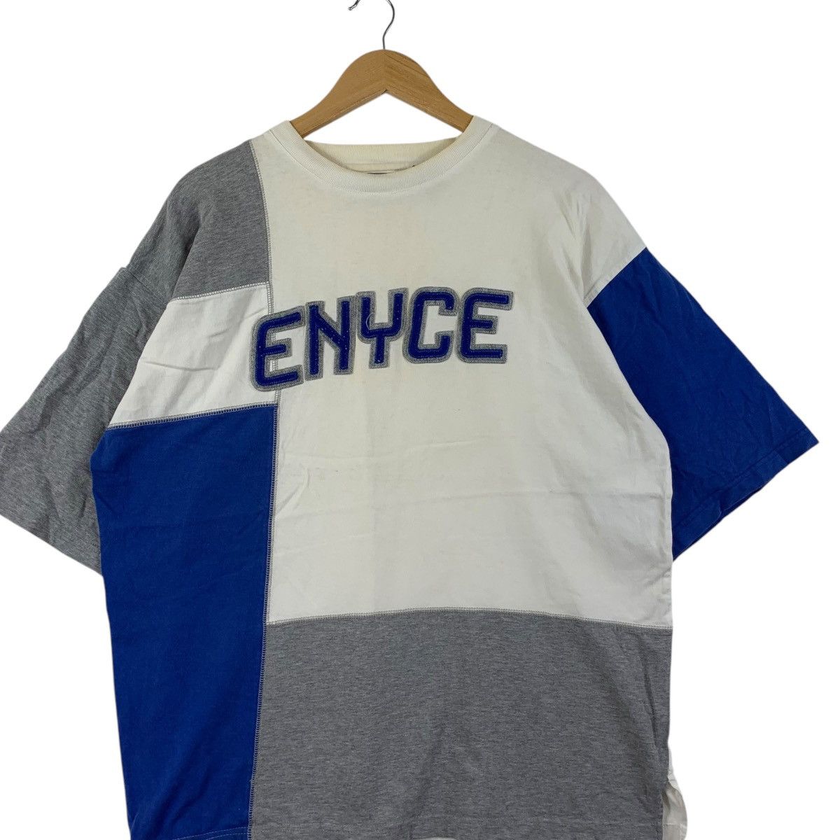 Vintage Vintage Y2K ENYCE DENIM Hip Hop Rap Patchwork Baggy Tee Size US XL / EU 56 / 4 - 3 Thumbnail