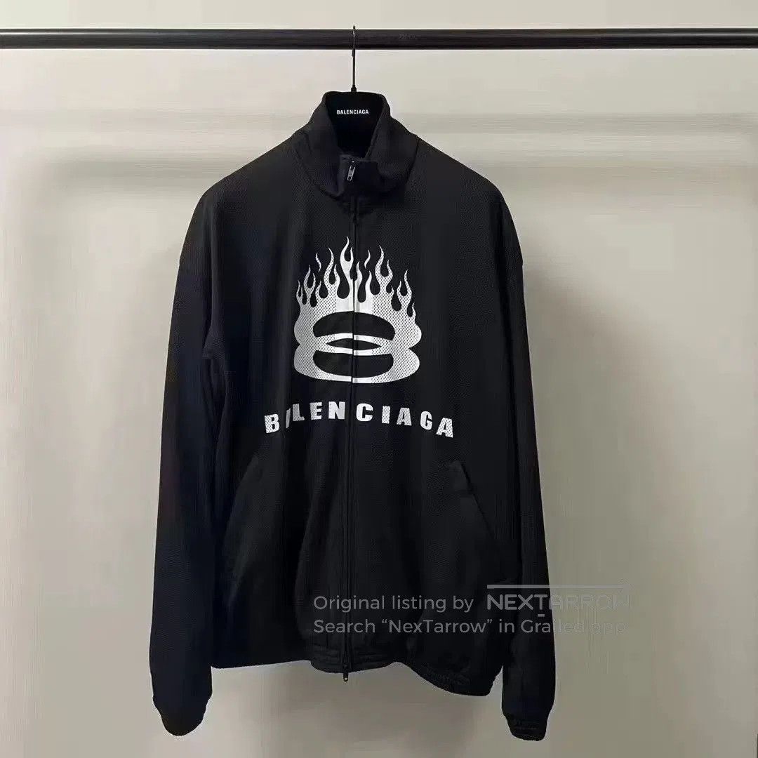 Balenciaga Balenciaga Flame Graphic Zip. Size US XS / EU 42 / 0 - 1 Thumbnail