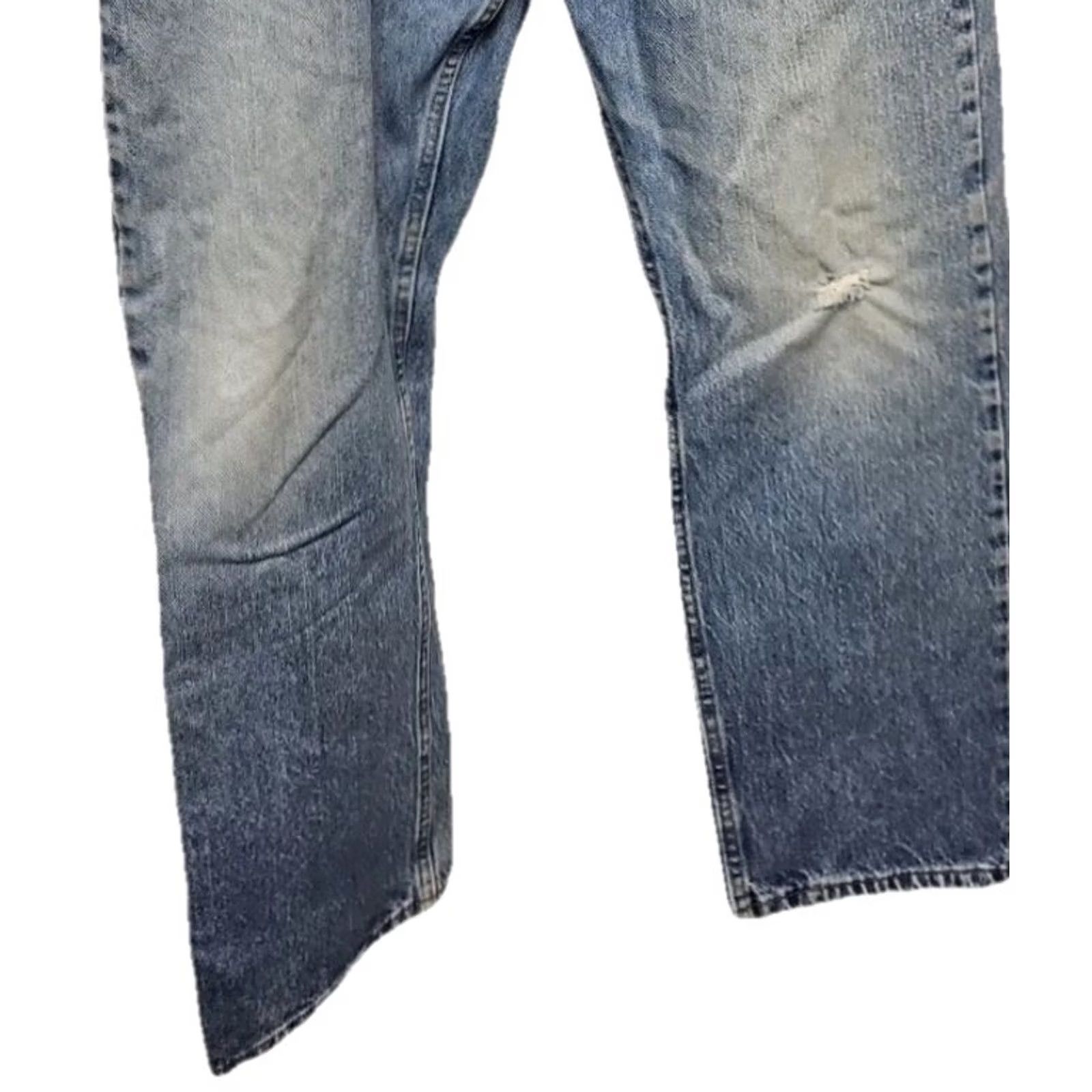 Wrangler Wrangler Jeans Men 36x30 Regular Fit Blue 100% Cotton Denim Straight Mid Rise Baggy? Wait – no extra words Size US 36 / EU 52 - 3 Thumbnail