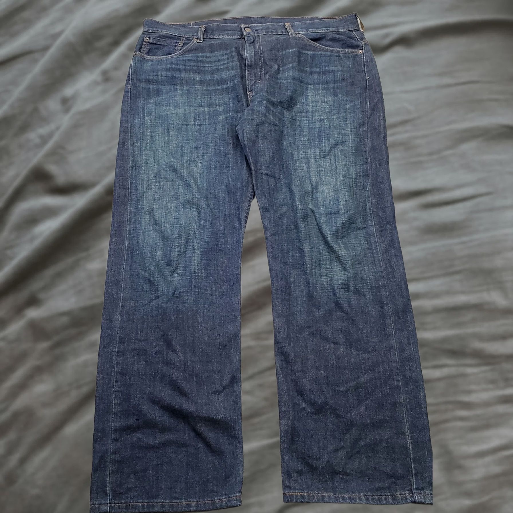 Levi's Levi's Jeans Mens 38x32 Blue Denim Dark Wash Relaxed Fit Wide Leg Red Tab Size US 38 / EU 54 - 1 Thumbnail