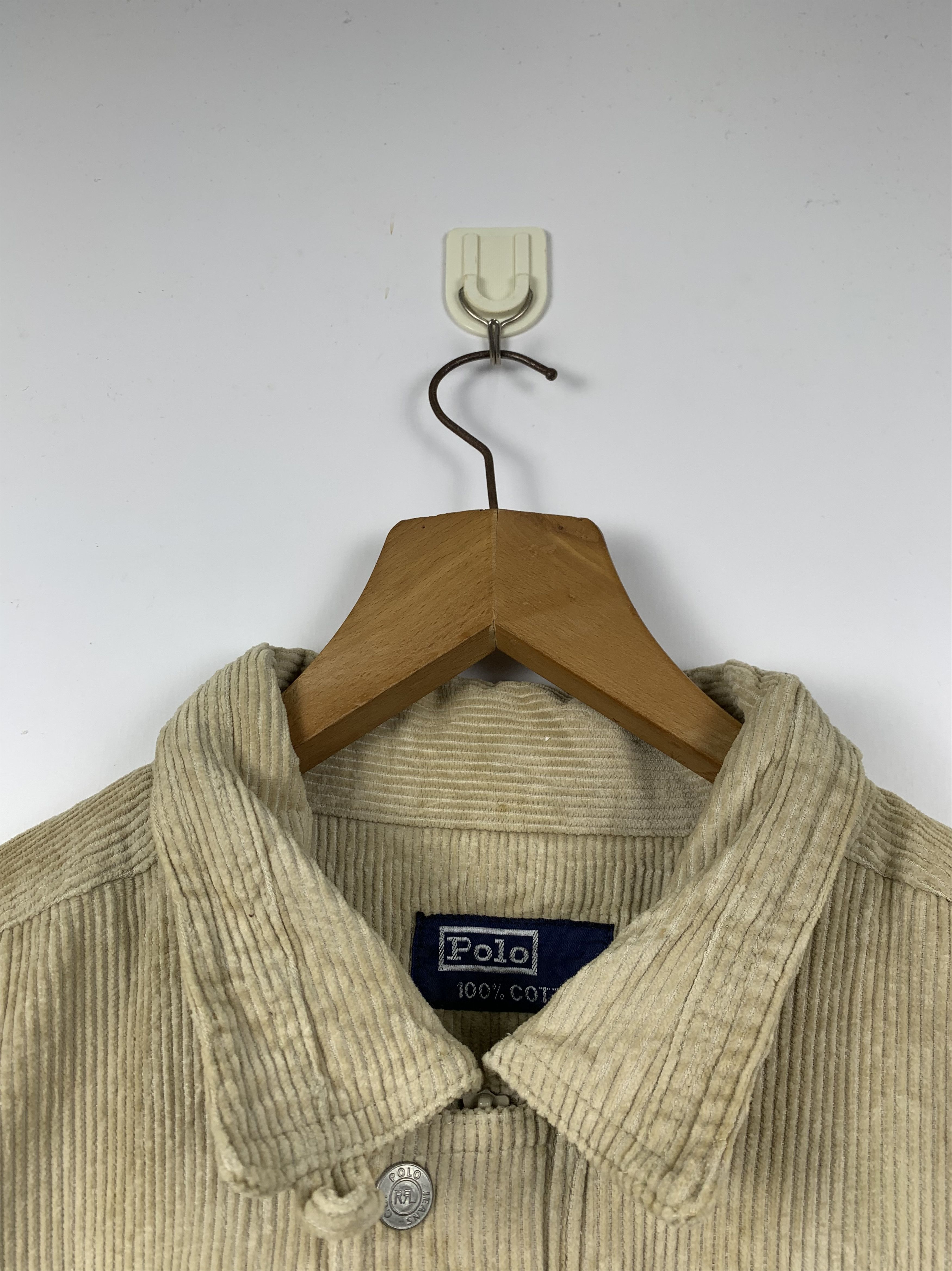 Polo Ralph Lauren Vintage 90s Polo Ralph Lauren Velvet Denim Jacket J1264 Size US M / EU 48-50 / 2 - 7 Thumbnail