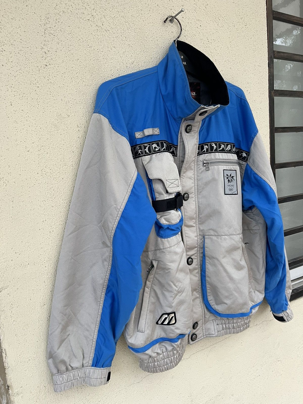 Mizuno 1998 Nagano Olympic Mizuno Official Sponsor Bomber Jacket Size US L / EU 52-54 / 3 - 11 Thumbnail