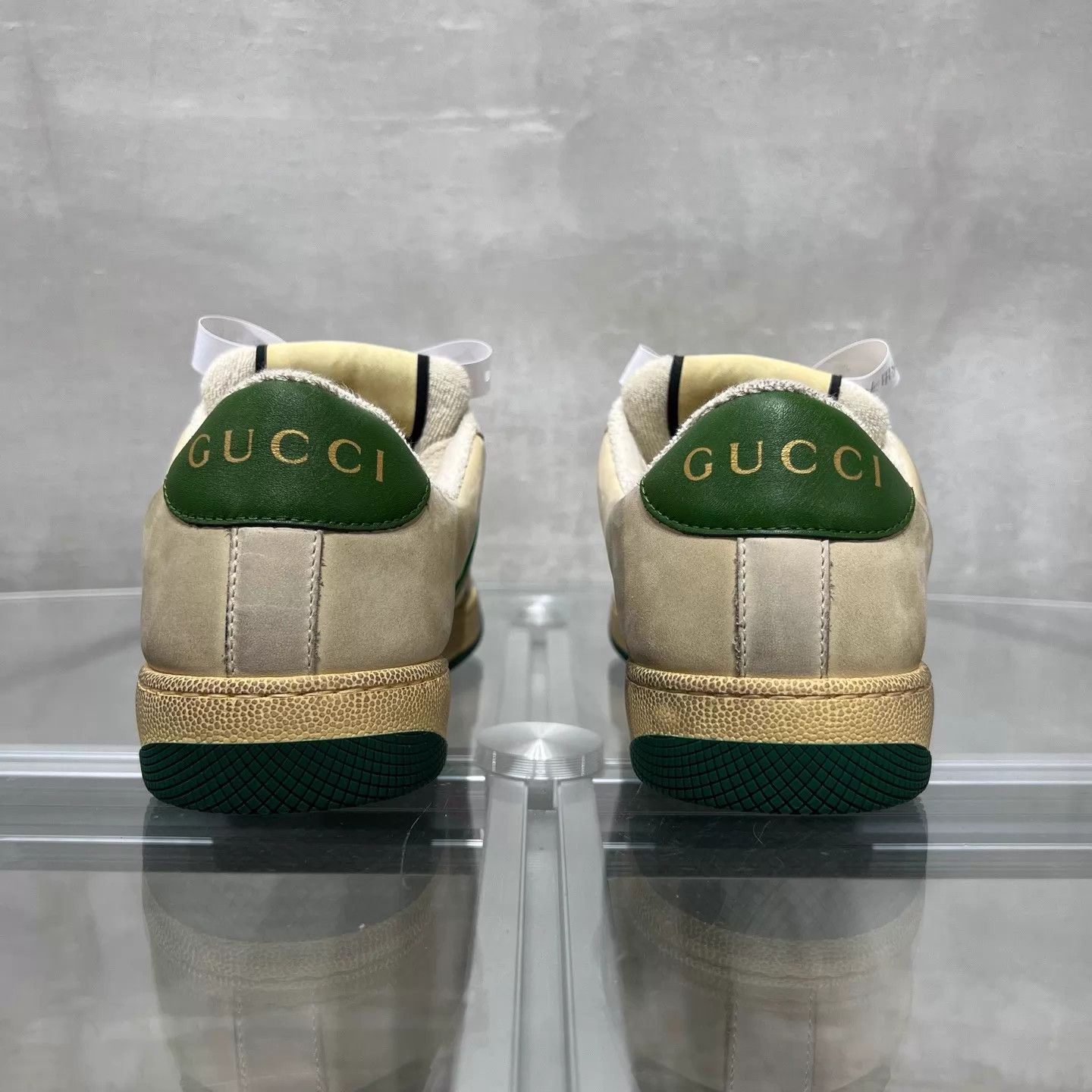 Gucci Gucci Ace Distressed GG Monogram Sneaker EU39 Size US 8.5 / IT 38.5 - 6 Thumbnail