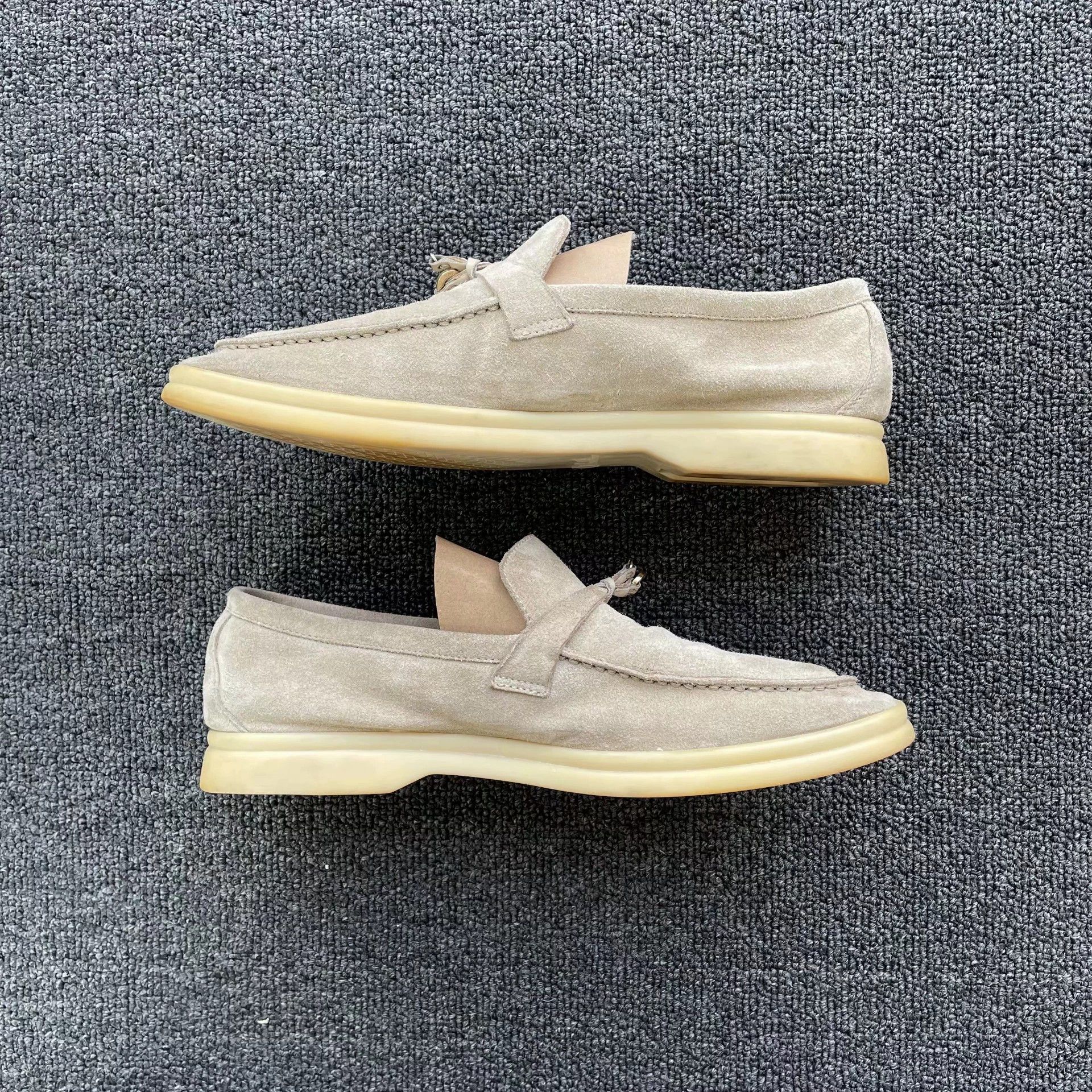 Loro Piana Loro Piana Suede Loafers Women's Sand 38 95 New Size US 7.5 / IT 37.5 - 5 Thumbnail