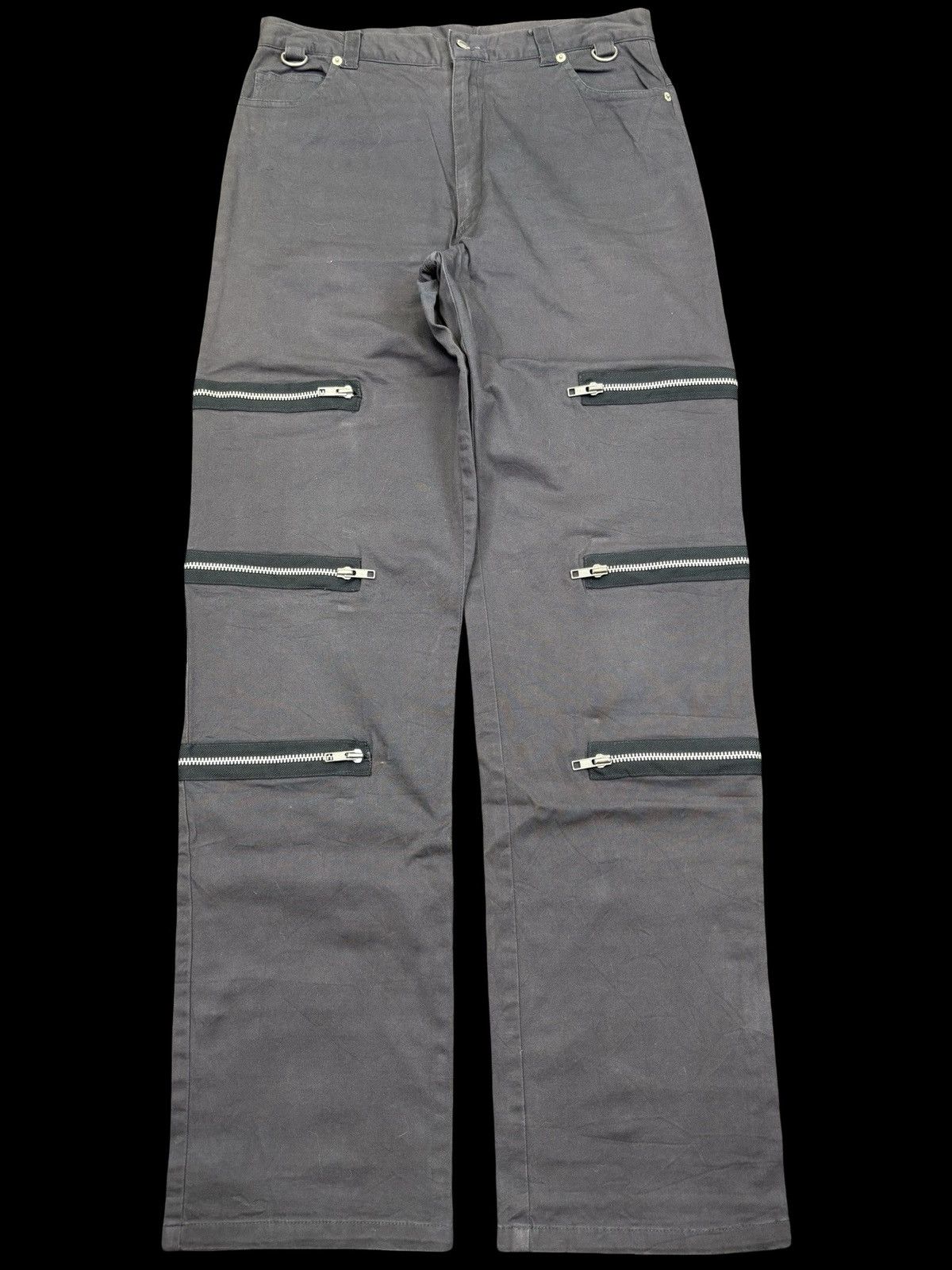 Japanese Brand 💥Punk💥SLASH NUMBER Japan MultiZippe Seditionaries Pant F728 Size US 30 / EU 46 - 2 Thumbnail