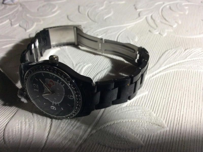 Designer Hello Kitty Black dial plastic strap watch Size ONE SIZE - 4 Thumbnail