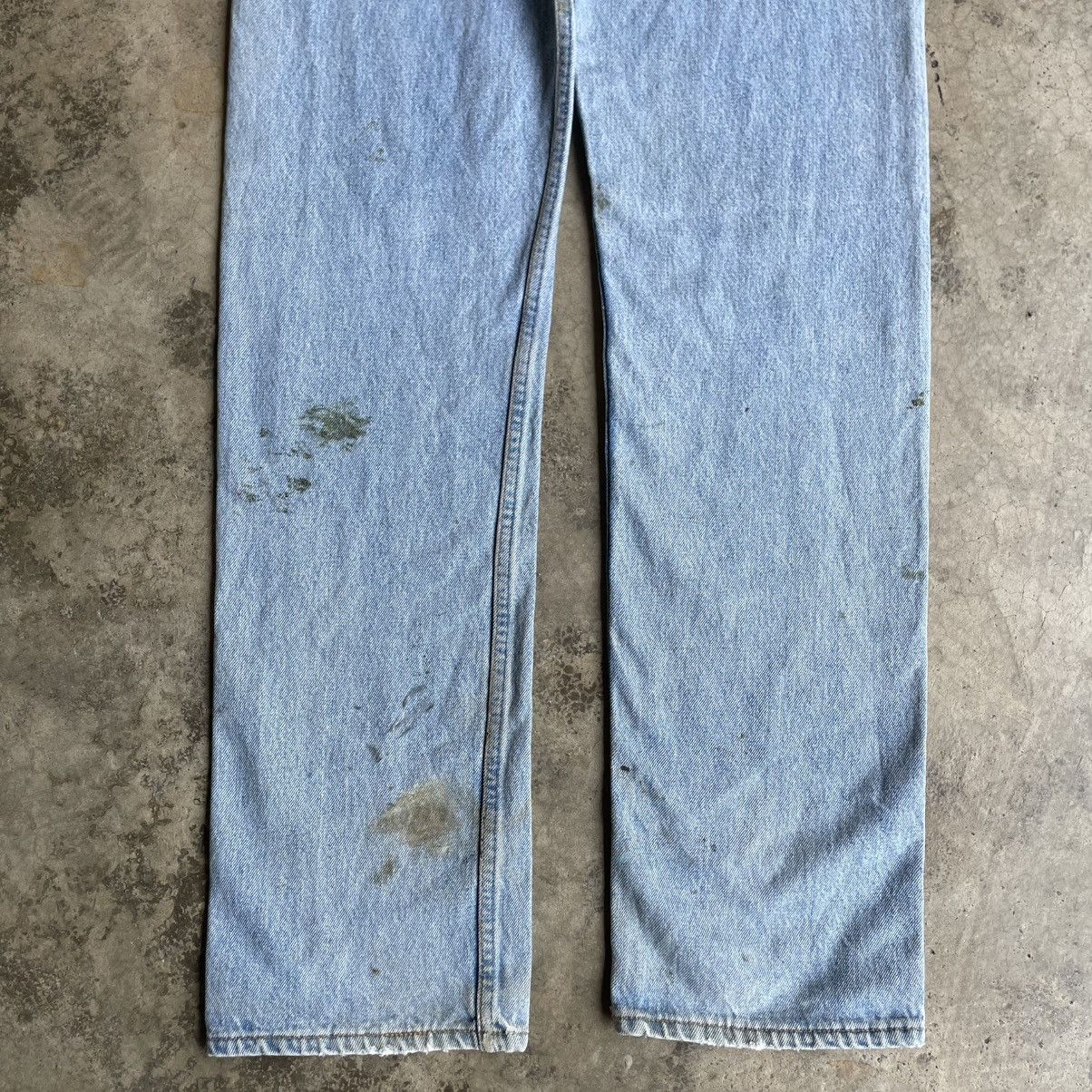 Levi's Vintage Clothing 🔥Vintage Levis 501 Splatter Paints Dirty Denim Jeans Size US 31 - 6 Thumbnail