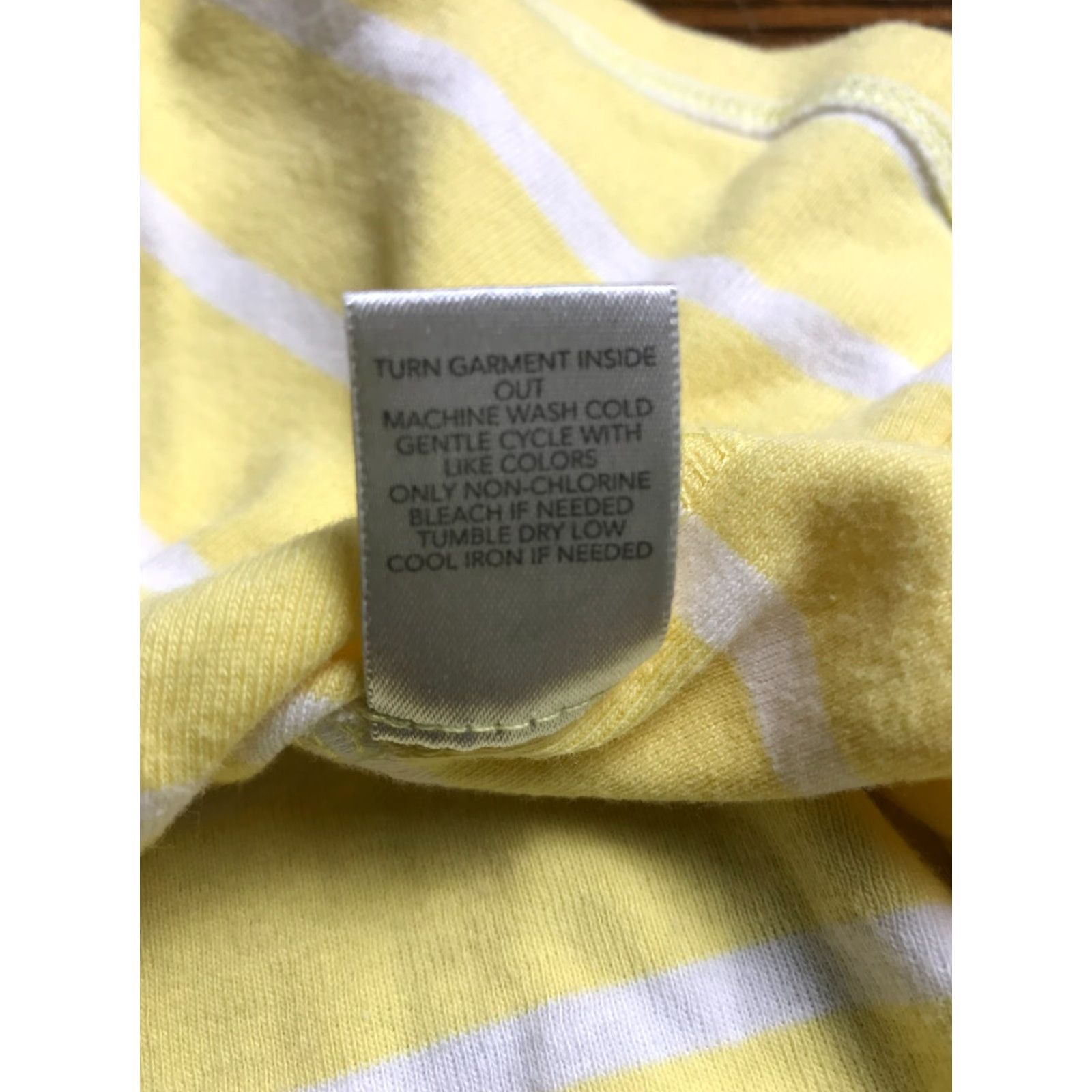 Vintage Christopher & Banks Shirt Women's XL Yellow Striped T-Shirt Casual Layer Your Look Mens? Girls? Wait. Size XL / US 12-14 / IT 48-50 - 8 Thumbnail