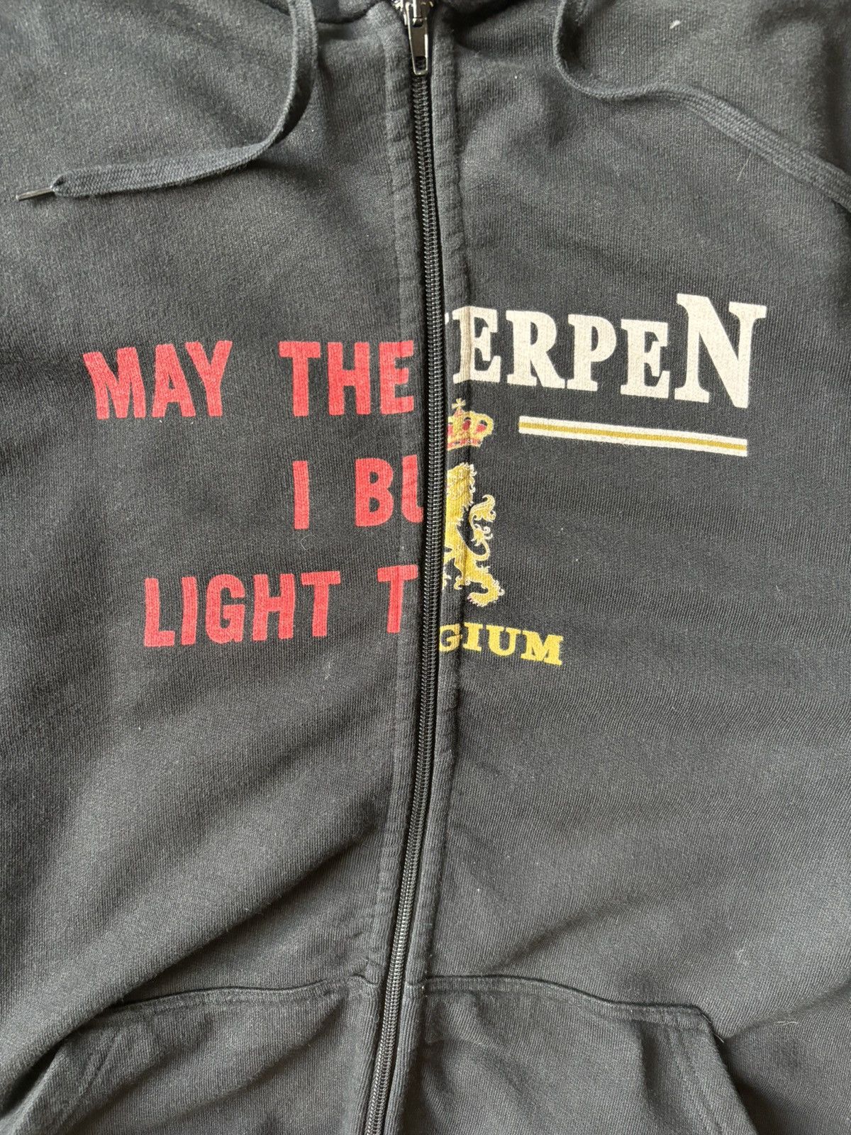Vetements Vetements May the bridges I burn / Antwerpen split hoodie Size US M / EU 48-50 / 2 - 2 Thumbnail