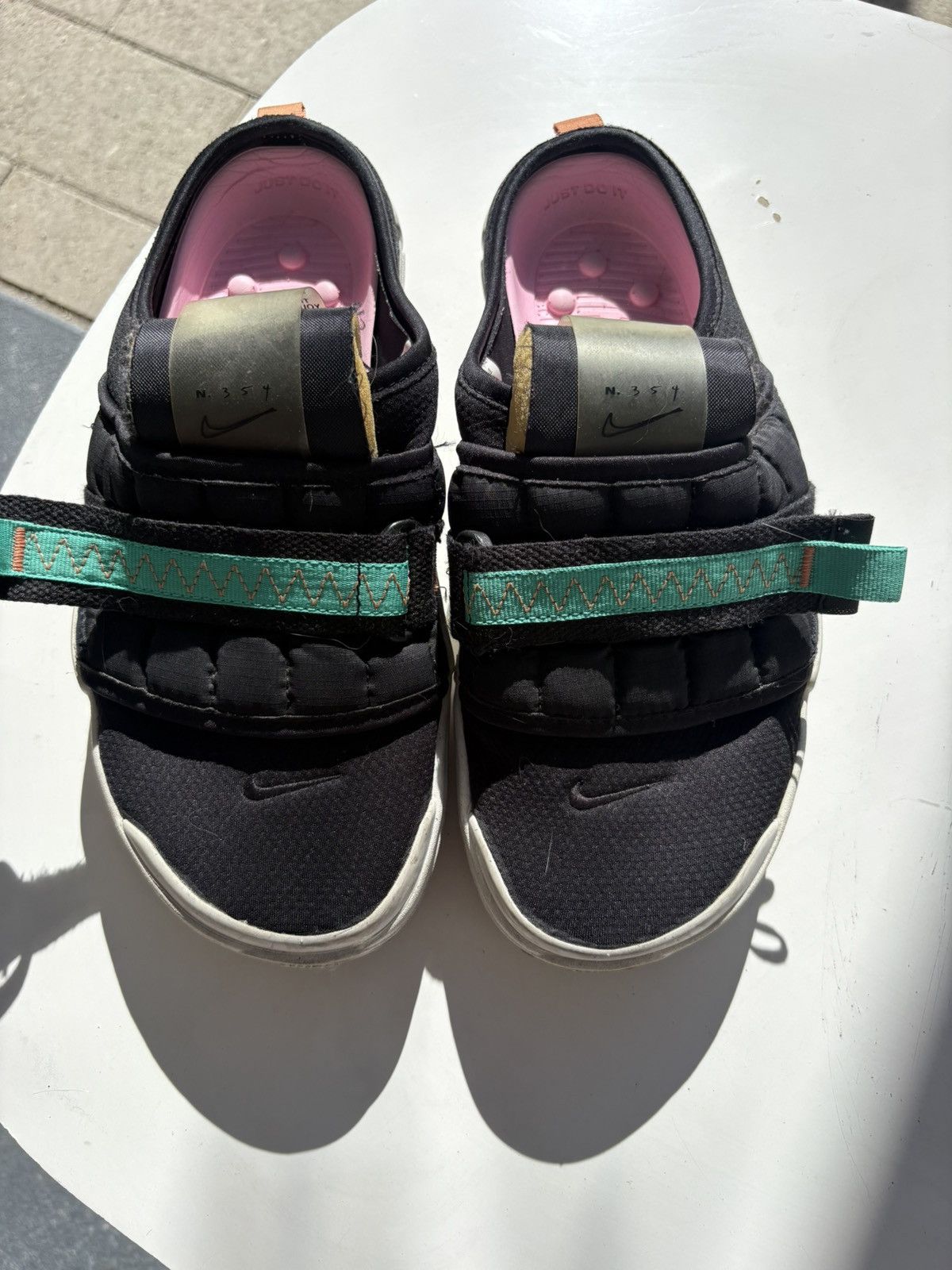 Nike Nike Offline Black Menta Slides / Slip Ons Size US 8.5 / EU 41-42 - 3 Thumbnail