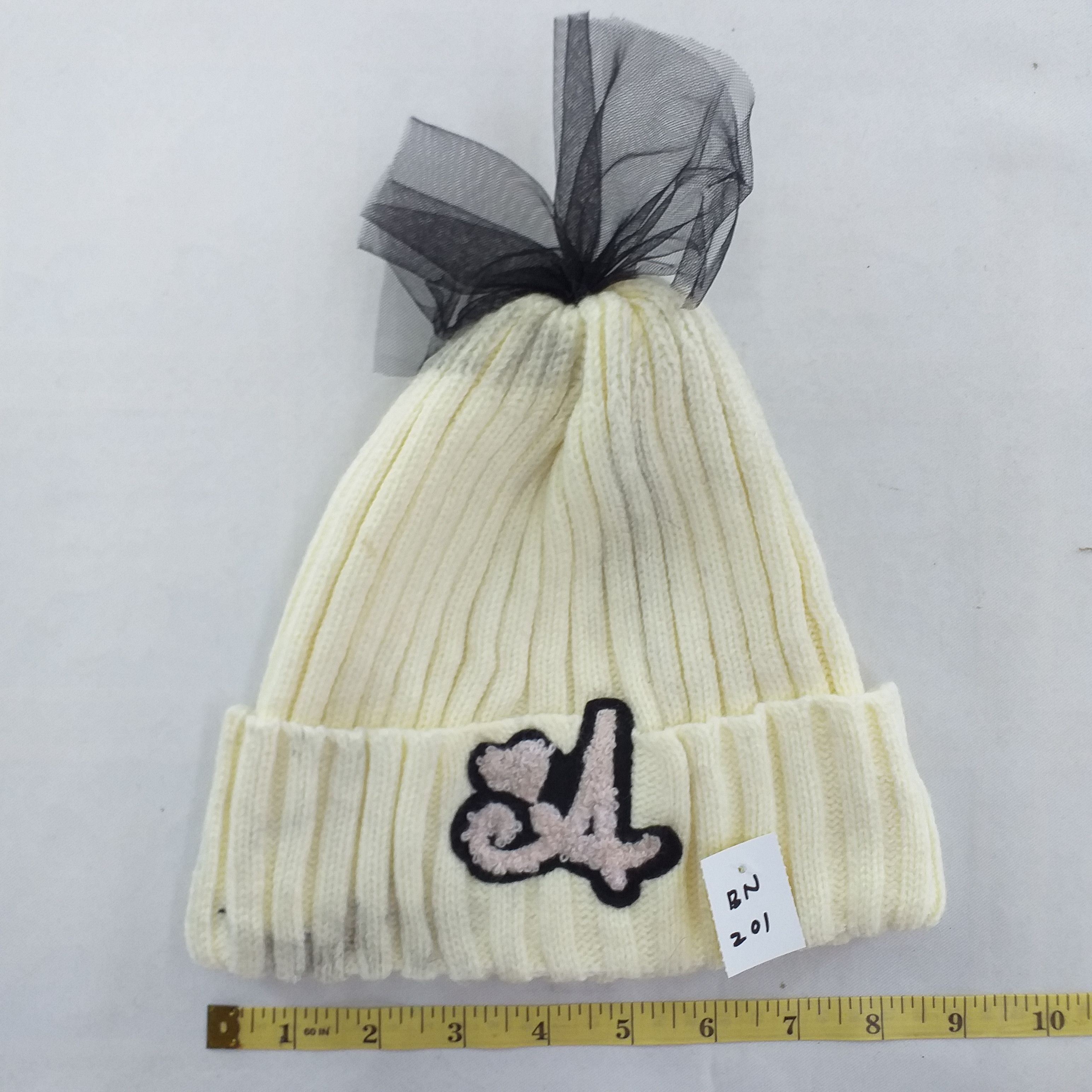 Japanese Brand Letter 'A' Embroidery Beauty Snow Cap Hat Beanie -BN201 Size ONE SIZE - 3 Thumbnail