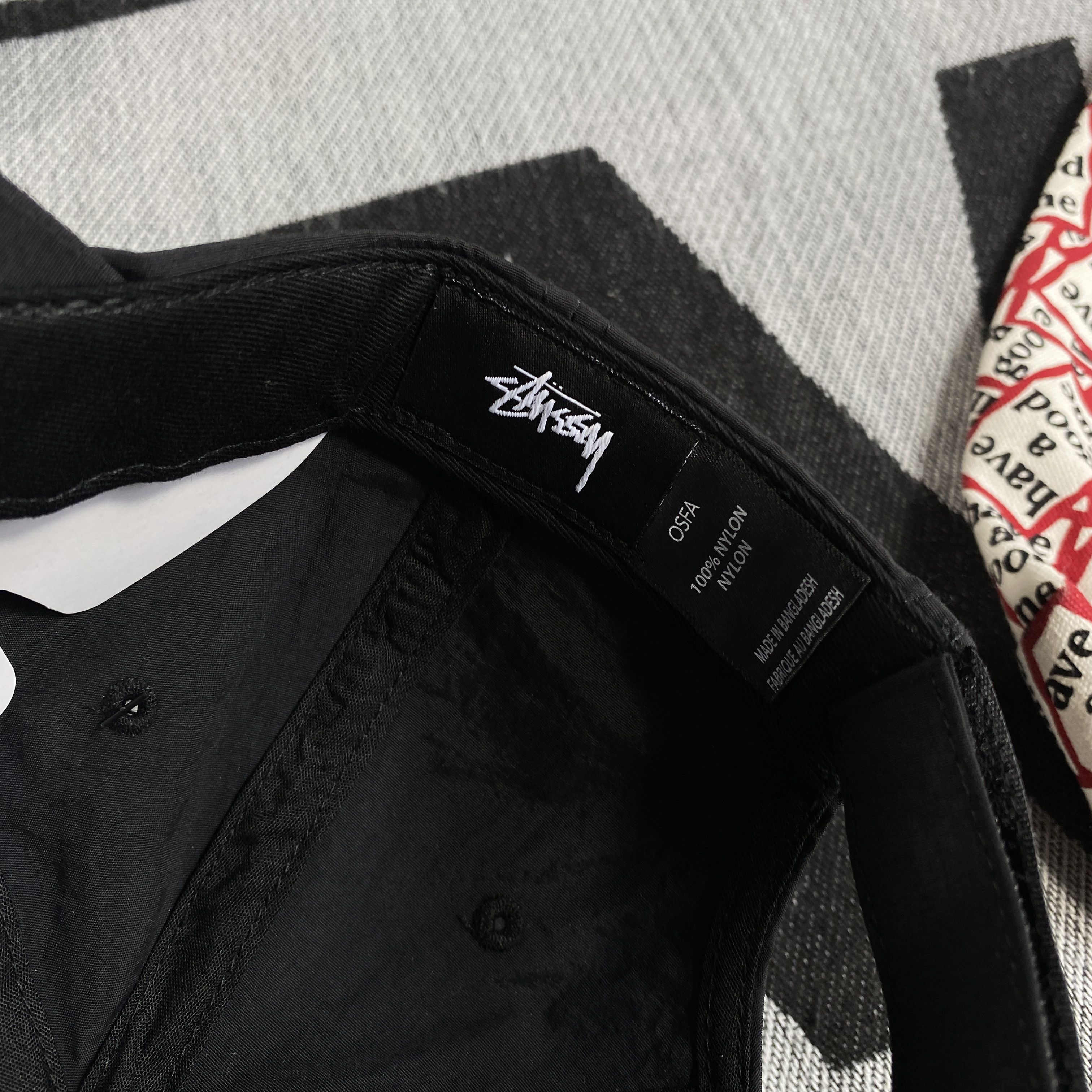 Stussy STUSSY NYLON REFLECTIVE CAP HAT • BLACK Size ONE SIZE - 5 Thumbnail