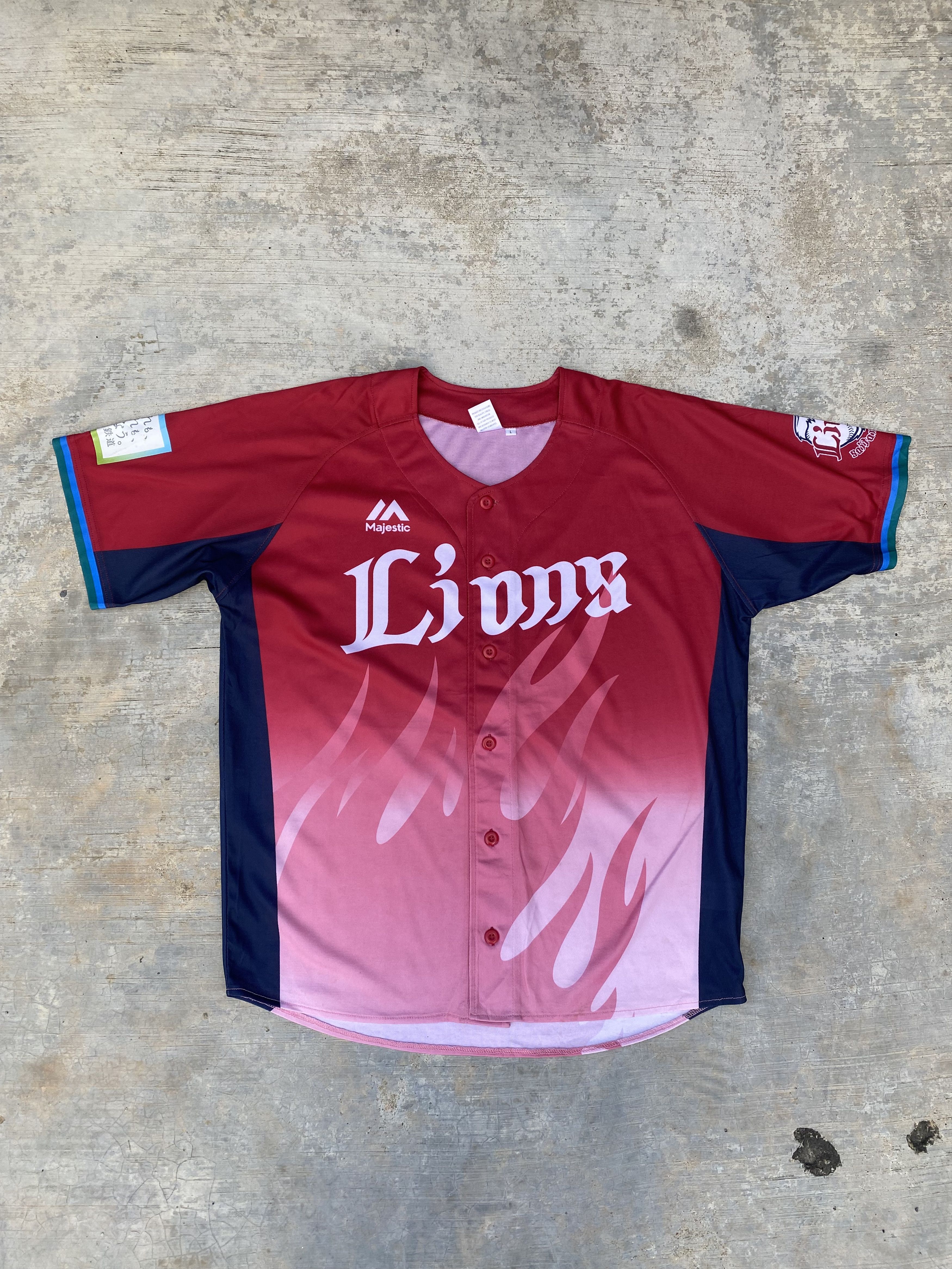 MLB × Majestic Majestic Lions baseball jersey Size US L / EU 52-54 / 3 - 1 Thumbnail