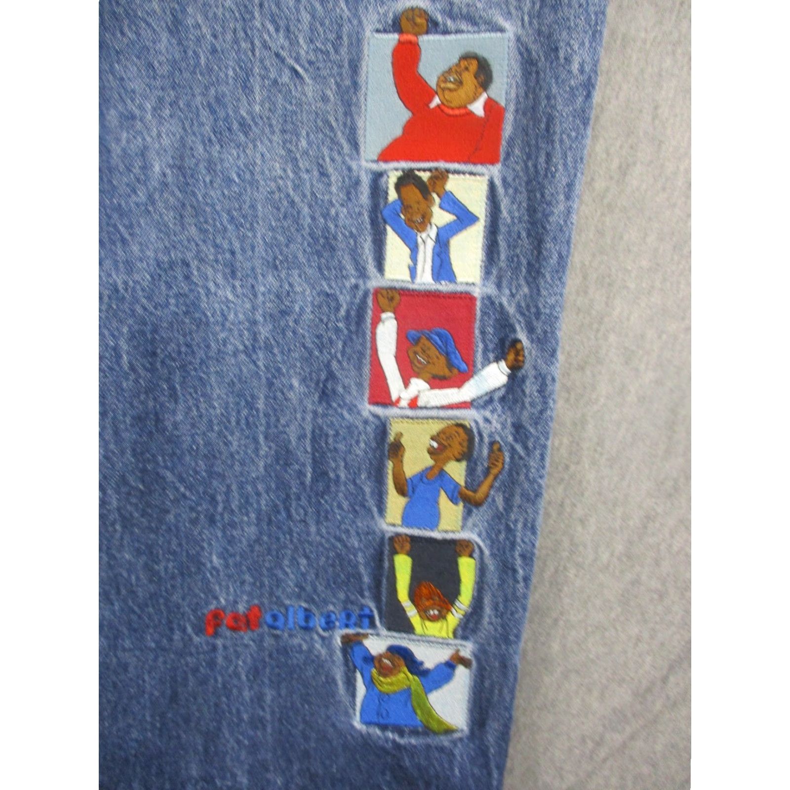 Fubu VINTAGE FUBU Platinum Fat Albert Jeans Mens 42x34 Baggy Denim Y2K 2000s Size US 42 / EU 58 - 2 Thumbnail