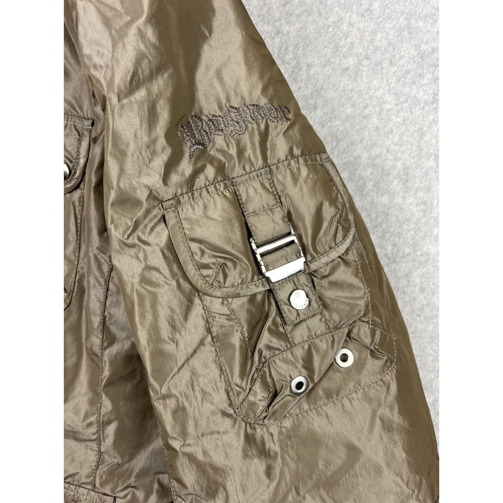 Bogner VINTAGE Bogner Jacket Womens M Beige Embellished Coyote Fur Ski Down Puffer Jacket Womens Size M / US 6-8 / IT 42-44 - 6 Thumbnail