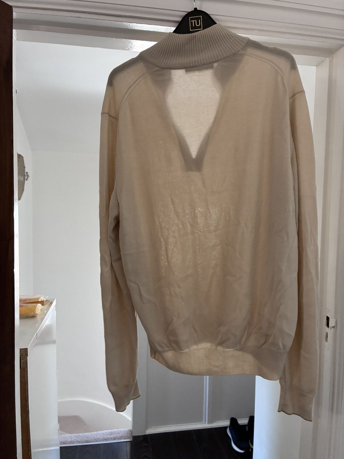 Loro Piana Loro piana beige quarter zip size 50/medium Size US M / EU 48-50 / 2 - 7 Thumbnail