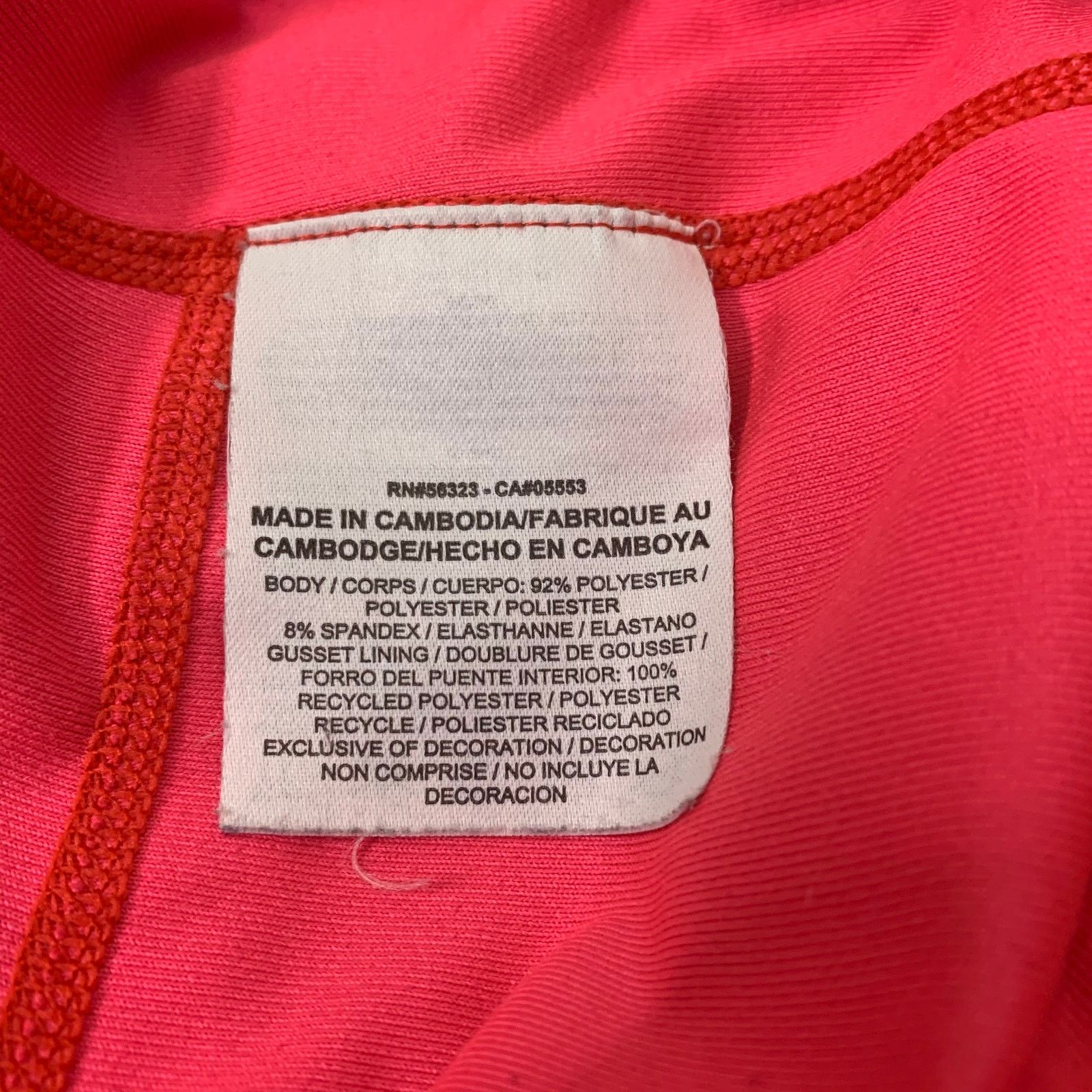 Nike Nike Athleisure Red Pink Stripe Crop Legging Small Dri-Fit Size 27" / US 4 / IT 40 - 9 Thumbnail