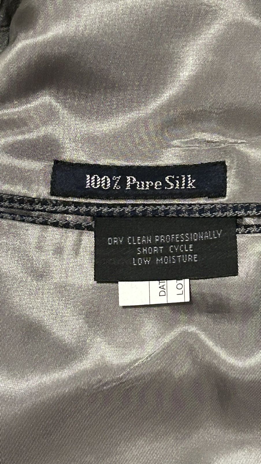 Burberry × Vintage Vintage Burberry Silk Houndstooth blazer Size 40L - 4 Thumbnail