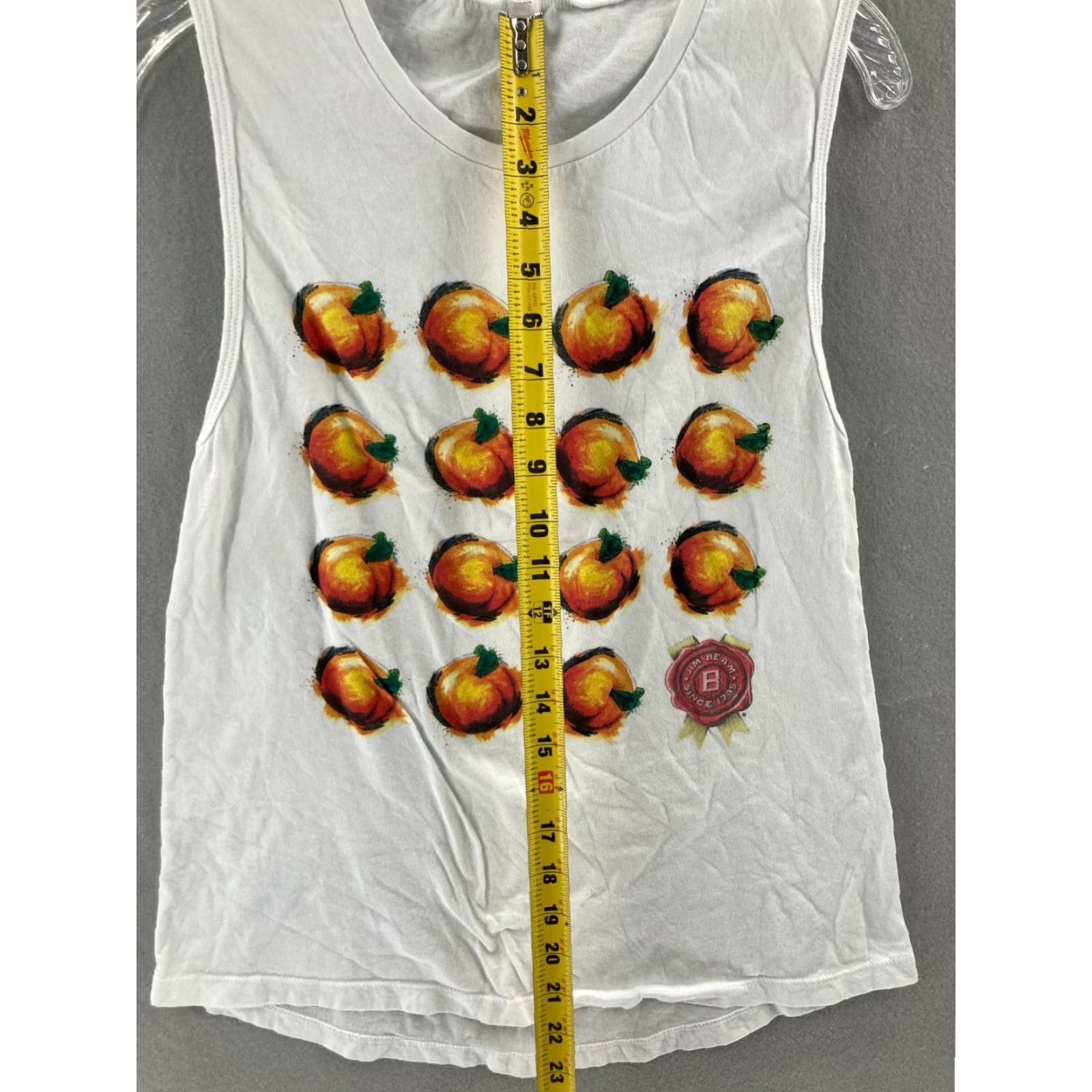 Vintage Jim Beam Sleeveless T-Shirt Womens Large White Cotton Shirt N/A Size L / US 10 / IT 46 - 6 Thumbnail