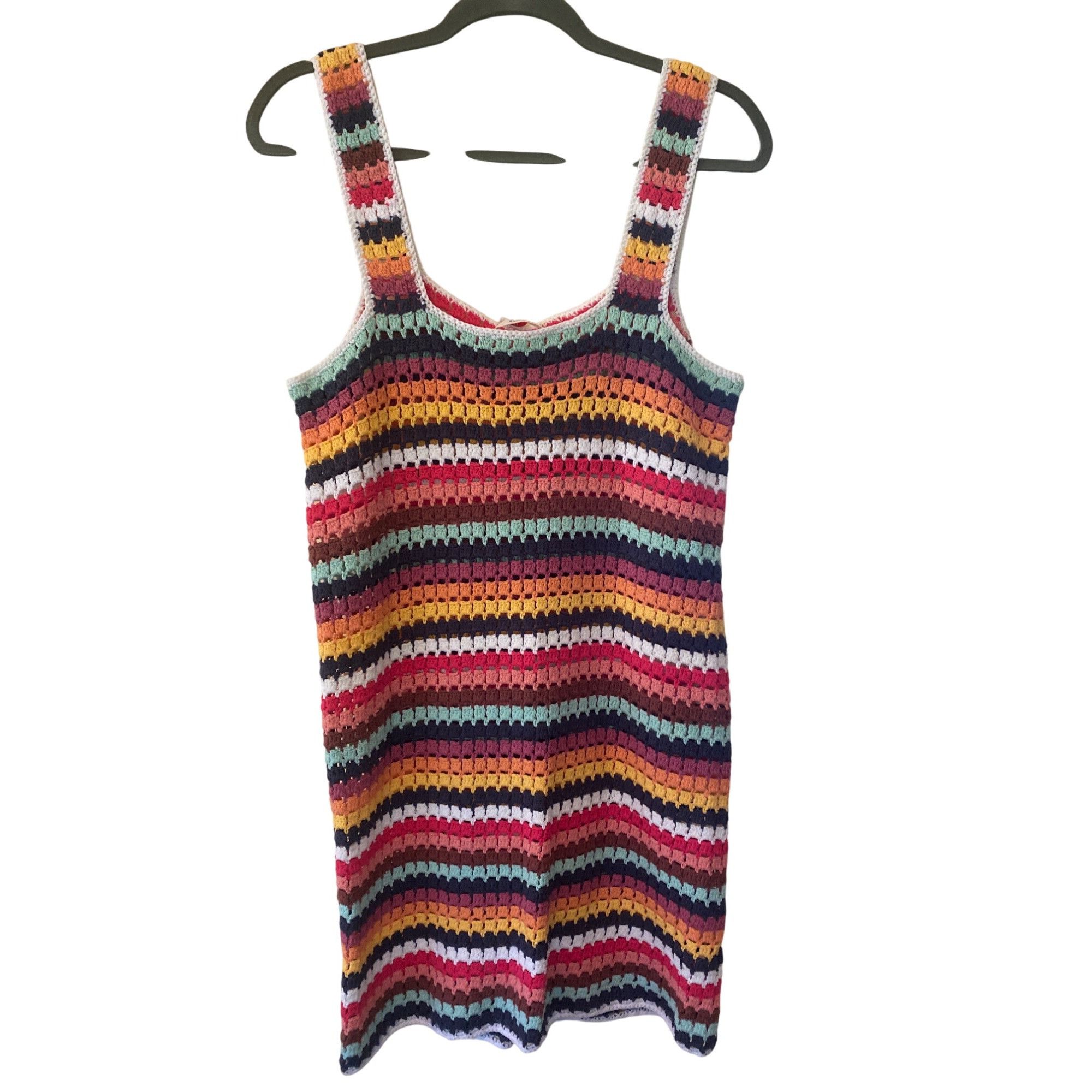 Marine Layer NWT Marine Layer Fiona Crochet Dress Multi Stripe M Hard to Size M / US 6-8 / IT 42-44 - 9 Thumbnail