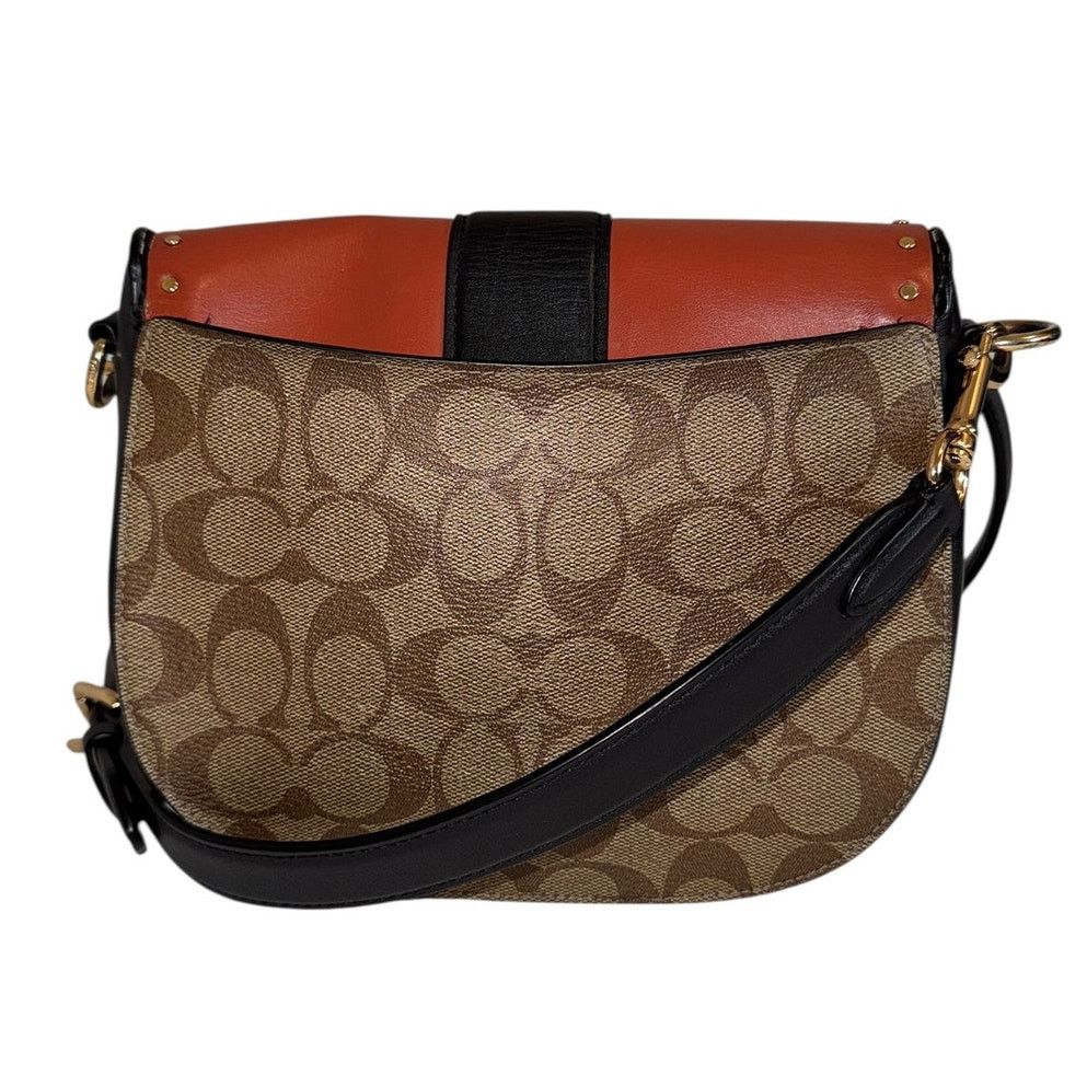 Coach Coach Georgie Saddle Bag Colorblock Crossbody Shoulder Bag Size ONE SIZE - 2 Thumbnail