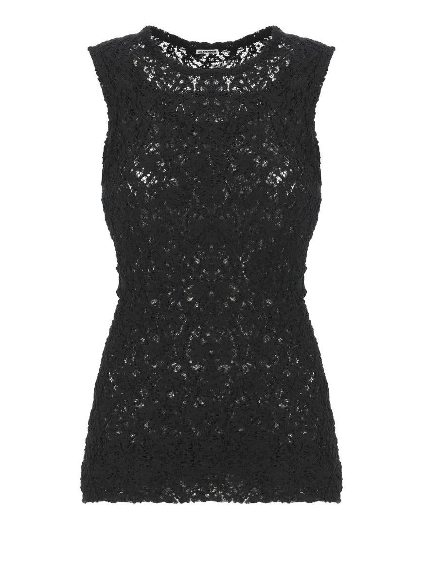 Jil Sander o1w1db10825 Double Layer Tank Top in Black Size M / US 6-8 / IT 42-44 - 1 Thumbnail