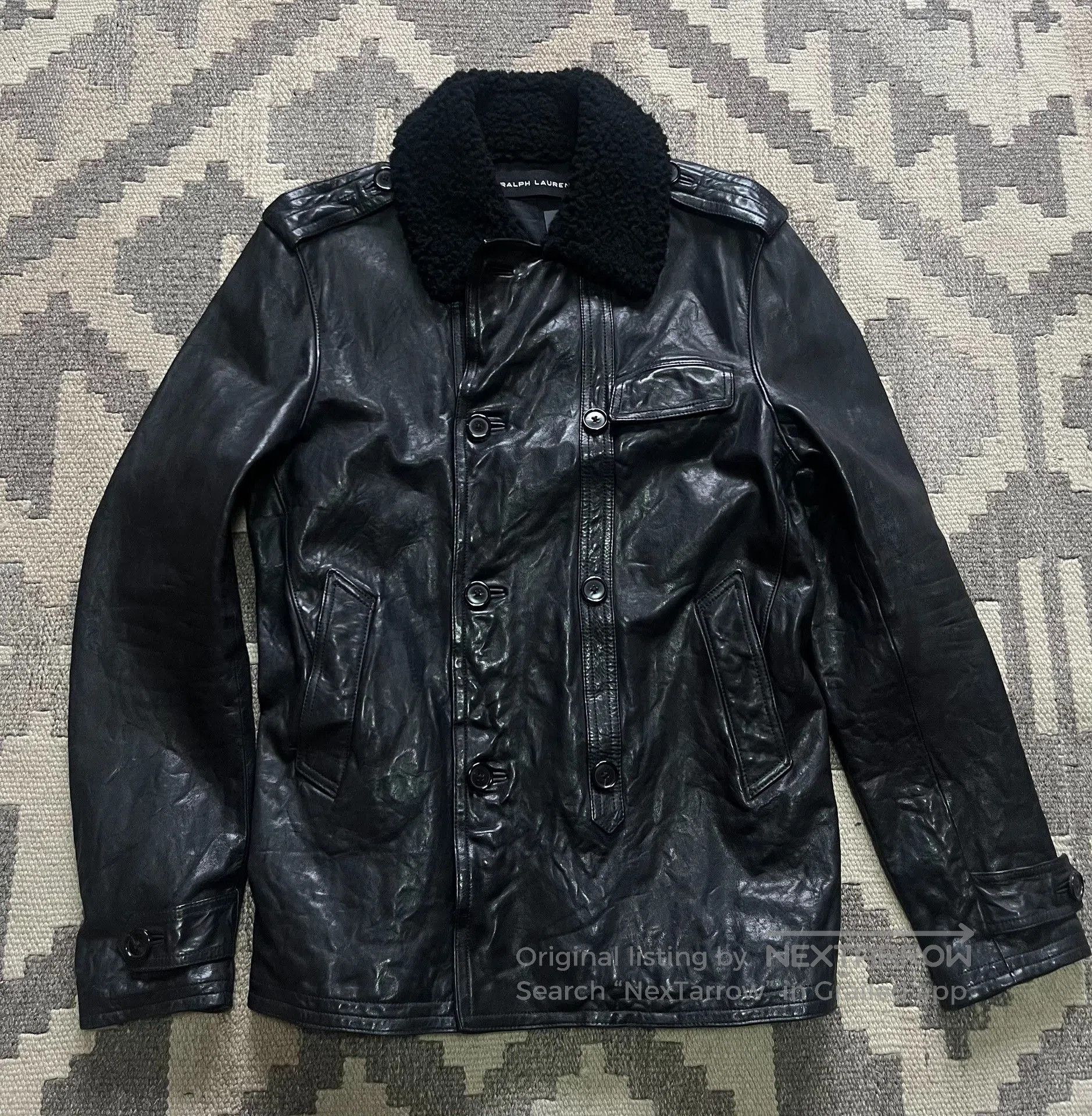 Ralph Lauren Black Label Ralph Lauren Black Label Cowhide Fur Collar Coat. Size US M / EU 48-50 / 2 - 1 Thumbnail