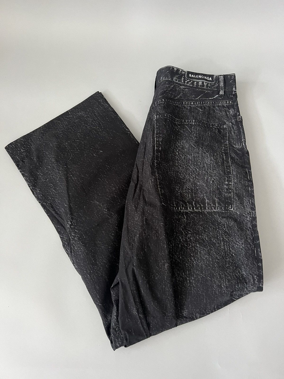 Balenciaga Balenciaga Trompe L'oeil Baggy Jeans Size US 32 / EU 48 - 3 Thumbnail