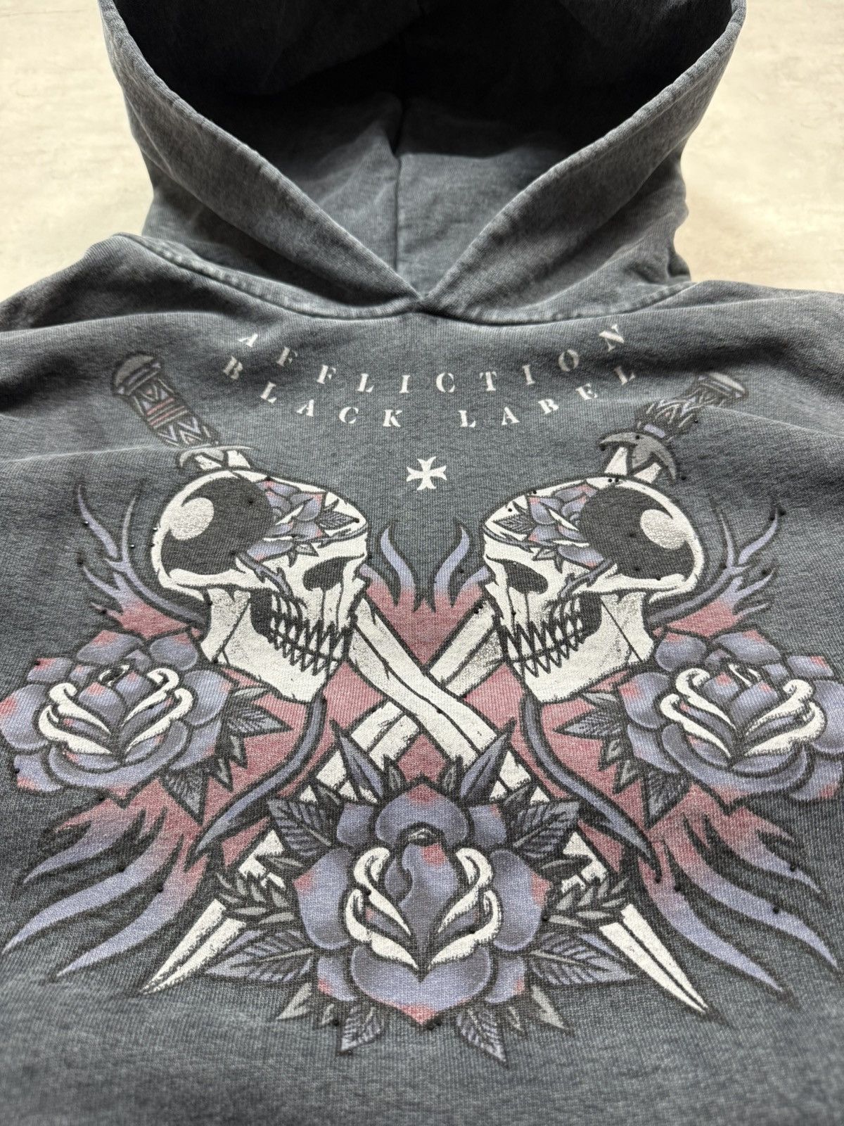 Affliction Affliction Vintage Hoodie Size US XL / EU 56 / 4 - 4 Thumbnail
