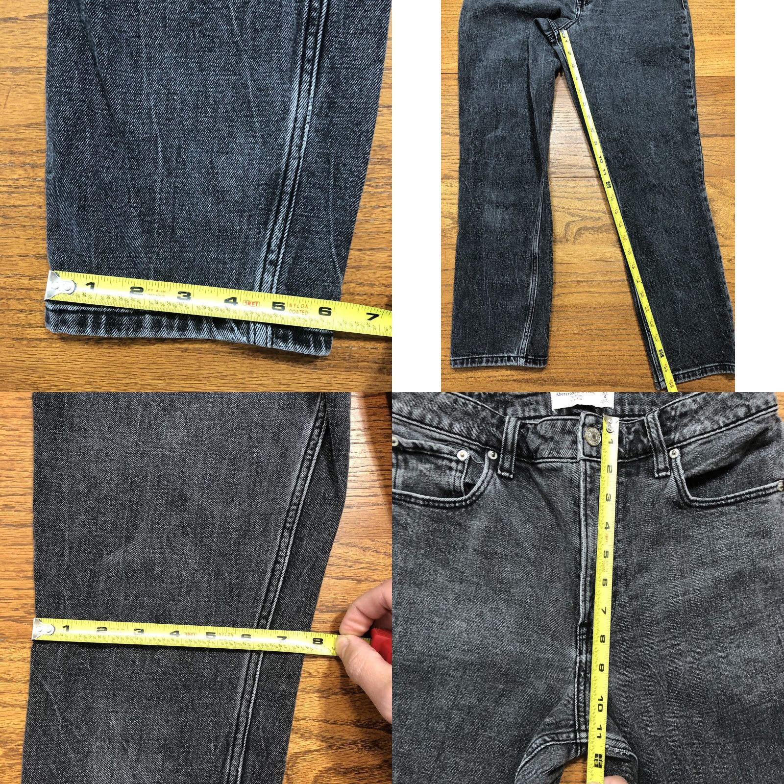 Abercrombie & Fitch VINTAGE Abercrombie & Fitch Jeans Mom High Rise Black Womens 27 Inseam 26 Might Not Vintage? Size 27" / US 4 / IT 40 - 8 Thumbnail