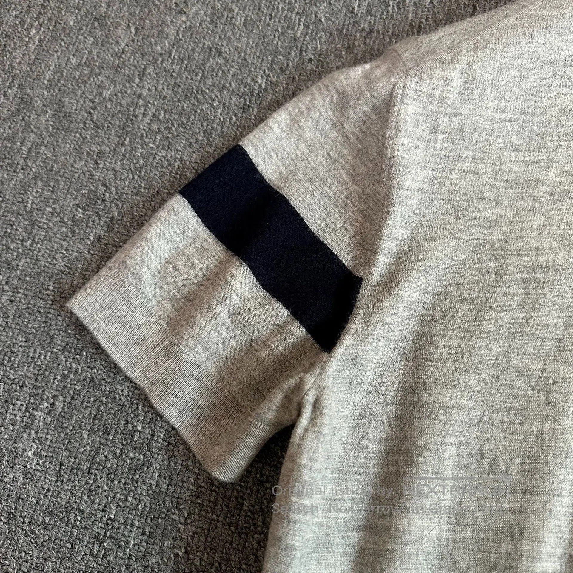 dior color-block wool short sleeve polo.