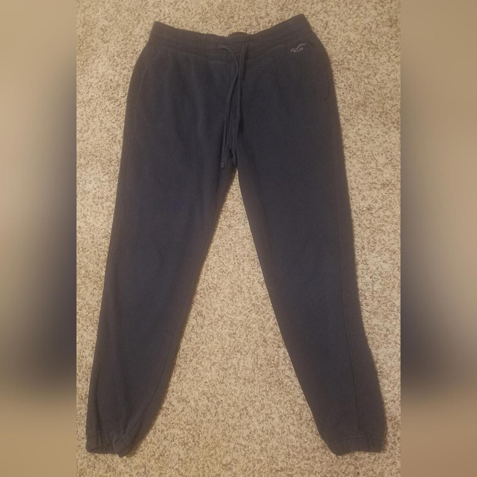Designer Hollister Men's Black Joggers Small Size US 30 / EU 46 - 2 Thumbnail