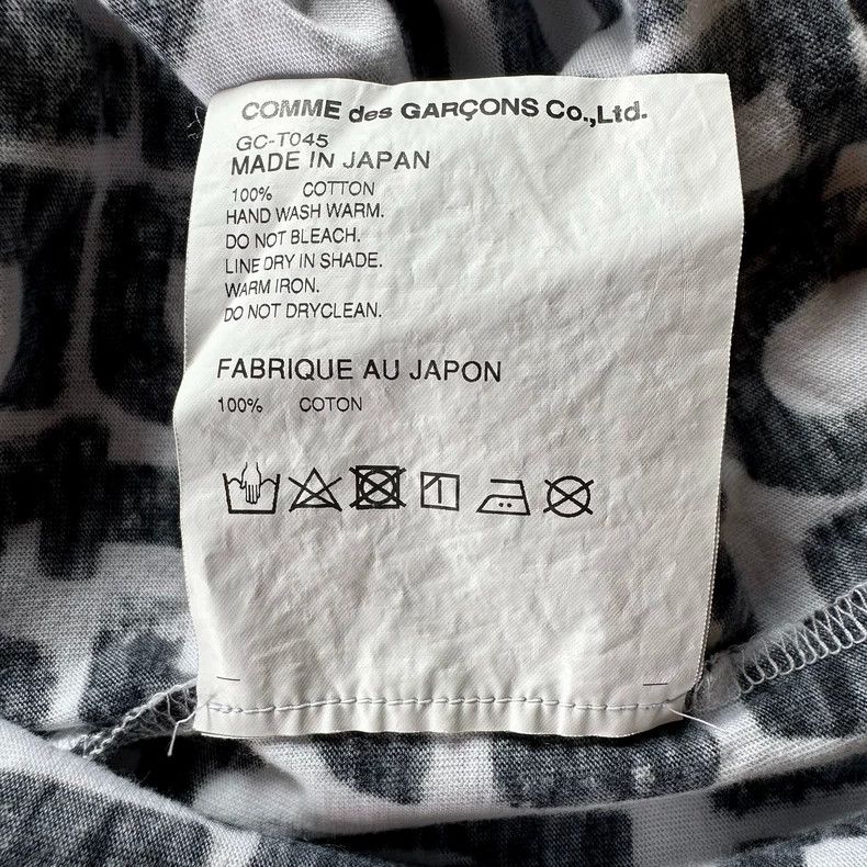 Other Comme Des Garcons Black and white monogrammed T-shirt Size M / US 6-8 / IT 42-44 - 6 Thumbnail