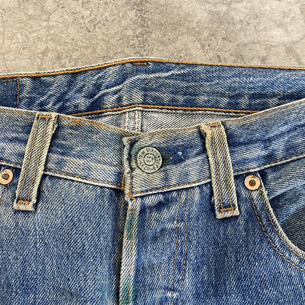 Levi's Vintage 90’s Levis 501 Faded Rusty Blue Jeans Size US 32 / EU 48 - 12 Thumbnail
