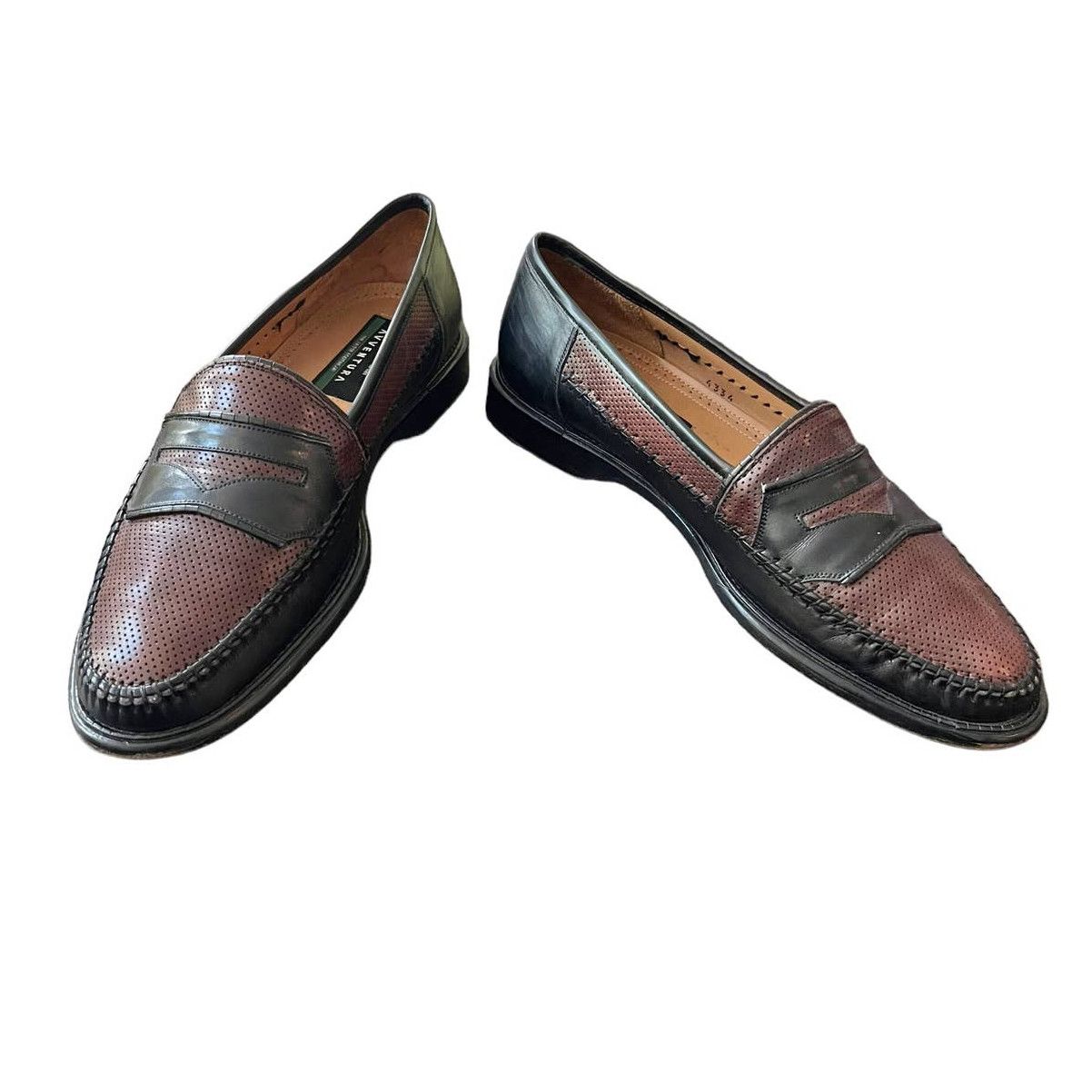 Vintage Vintage Avventura Brown & Black Leather Loafer Size 9.5M Size US 9.5 / EU 42-43 - 1 Thumbnail