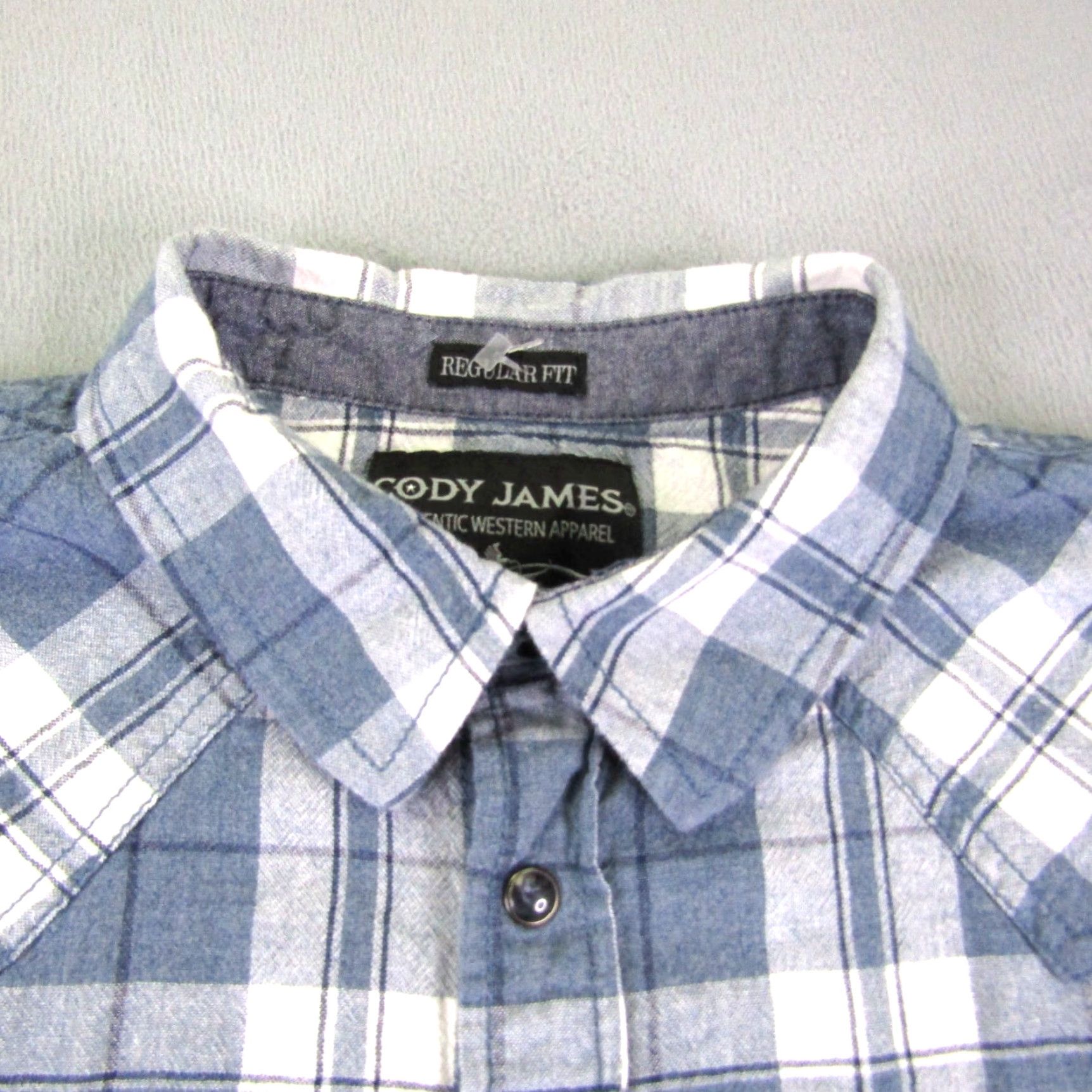 Cody James VINTAGE Cody James Shirt Large Blue Plaid Western Pearl Snap Long Sleeve Casual Mens Size US L / EU 52-54 / 3 - 2 Thumbnail